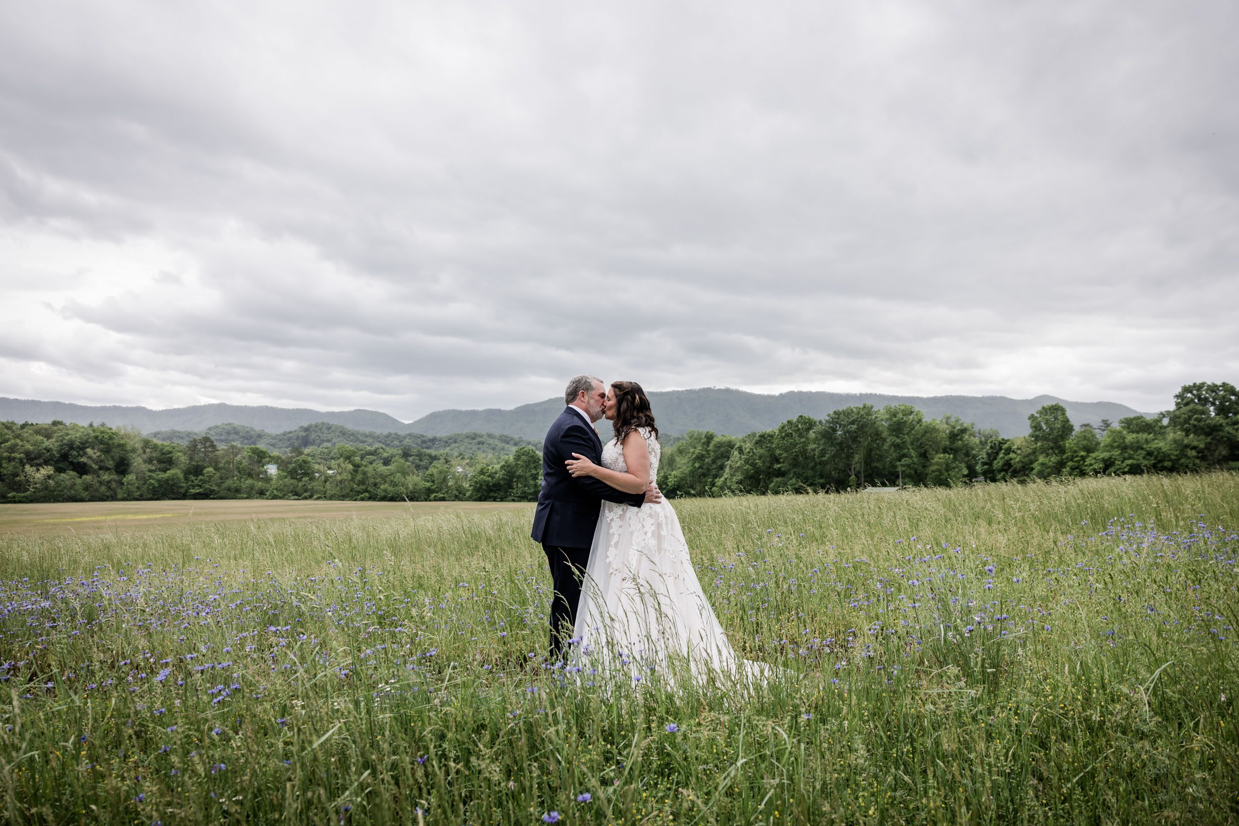 Smoky Mountain Bride and Groom