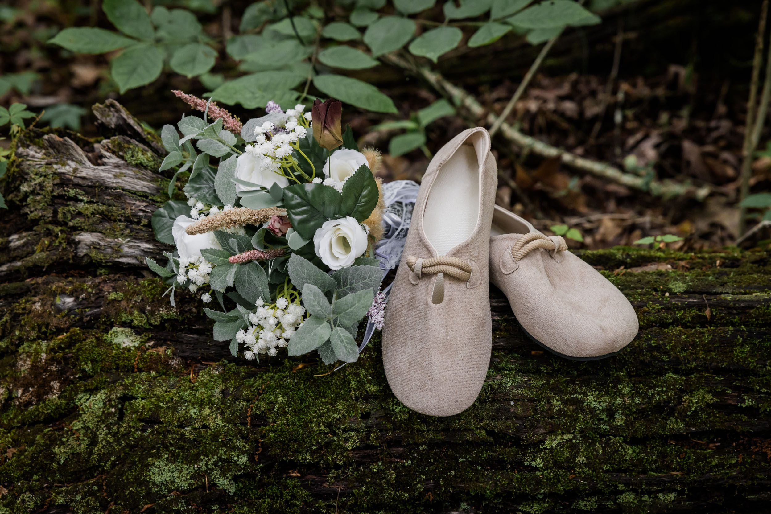 Wedding Bouquet and Wedding Shoes 