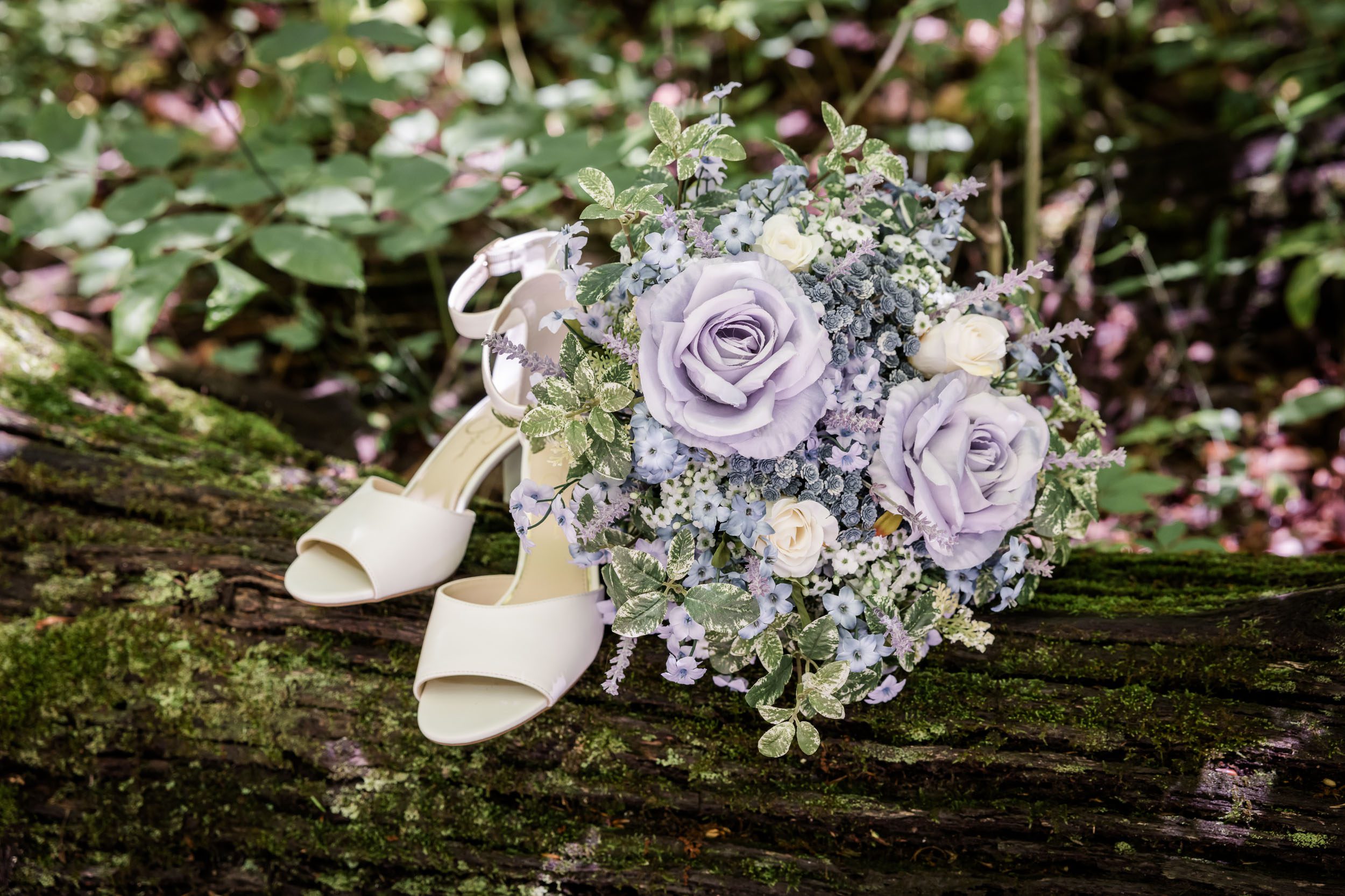 Wedding Shoes and Wedding Bouquet