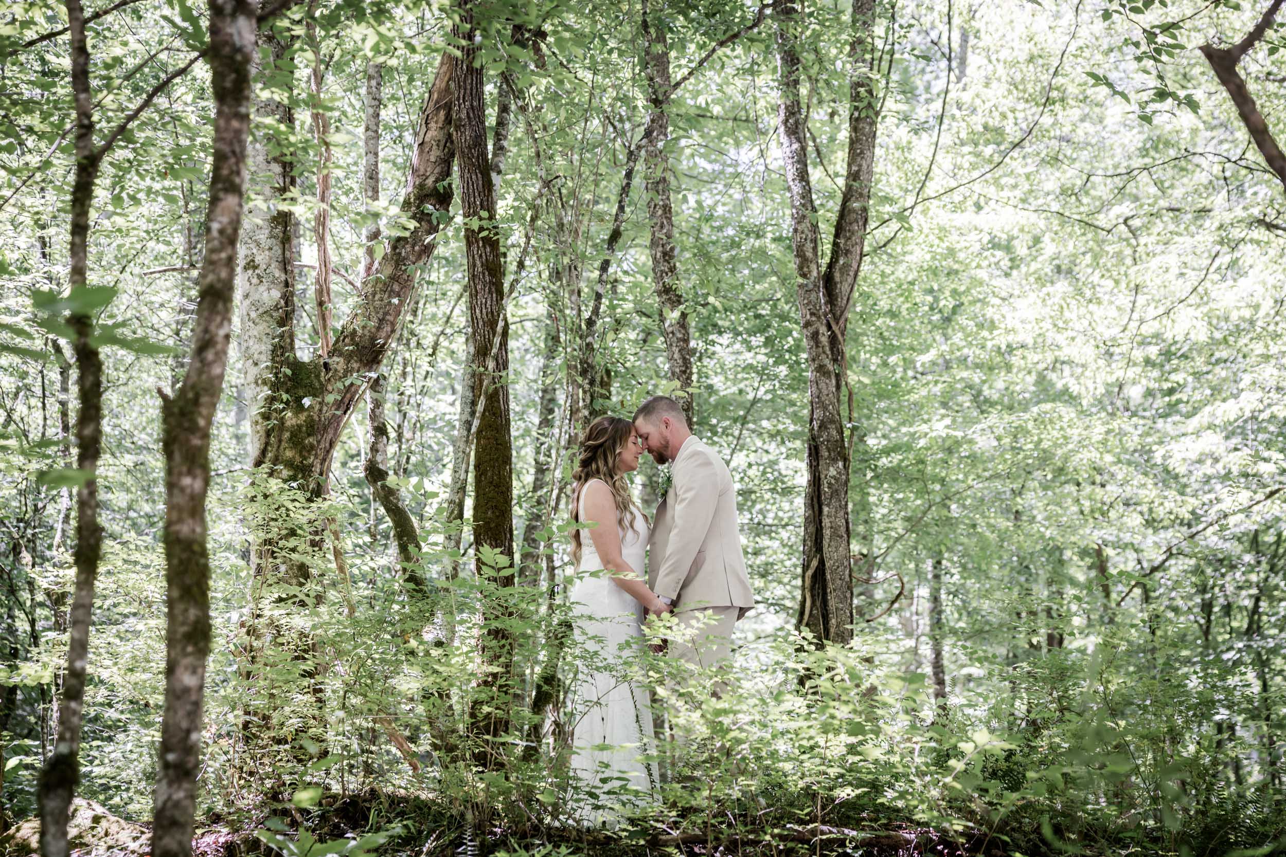 Smoky Mountain Wedding in the Forest 