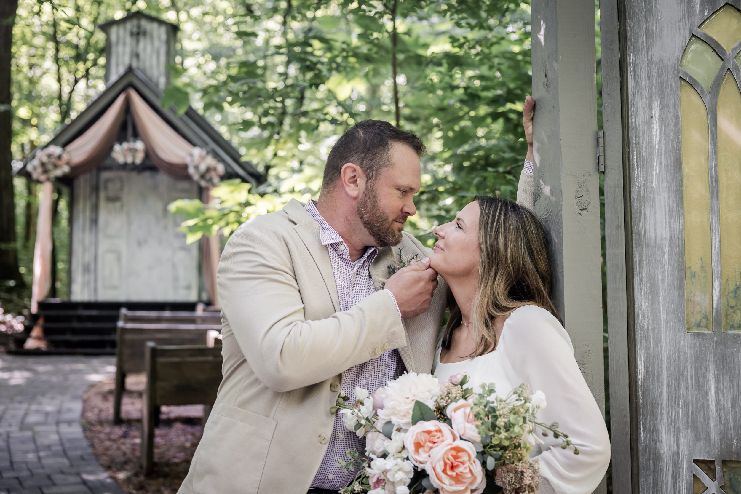 Smoky Mountain Bride and Groom 
