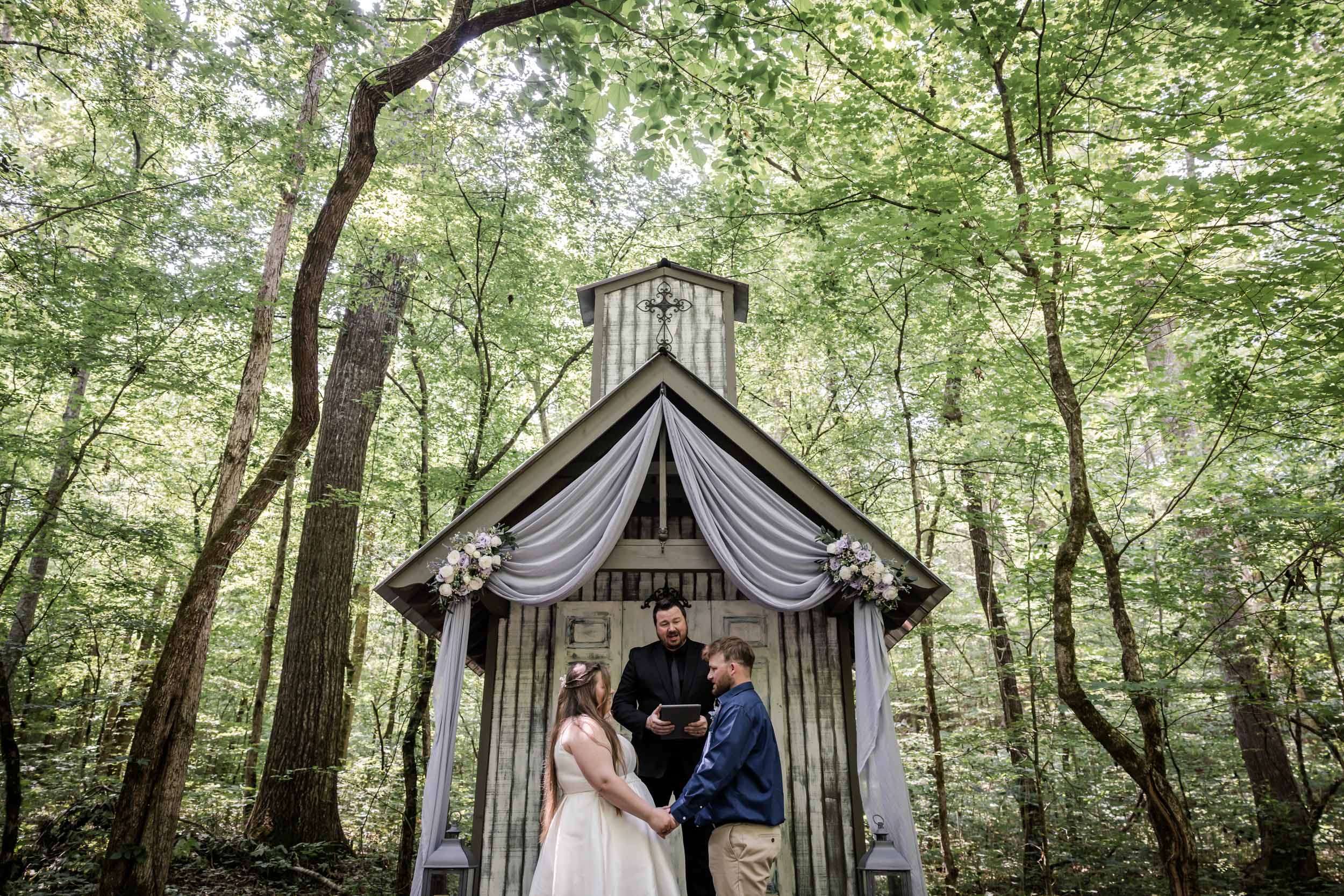 Smoky Mountain Bride and Groom 