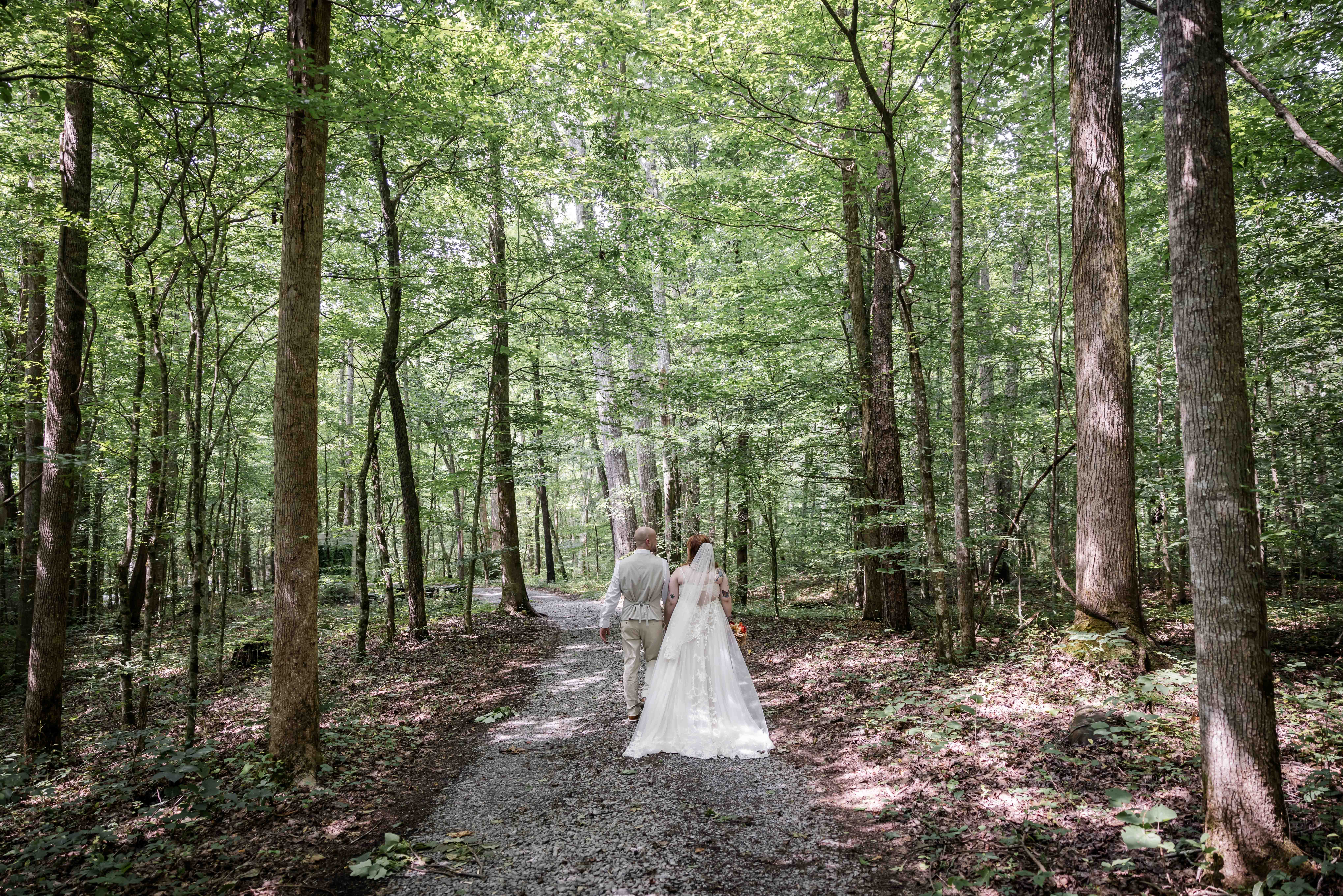 Smoky Mountain Bride and Groom 