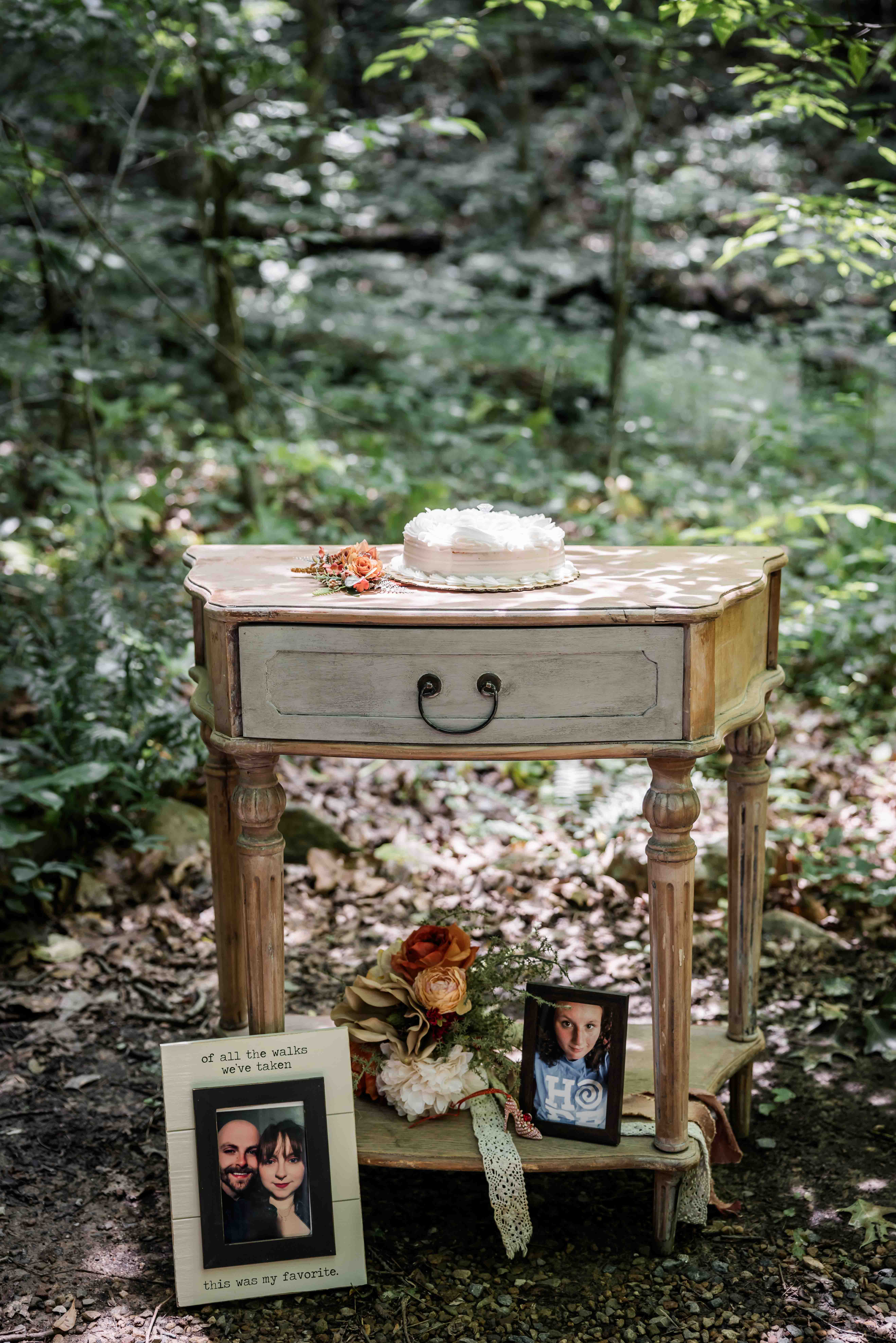 Wedding Cake and Memory Table 