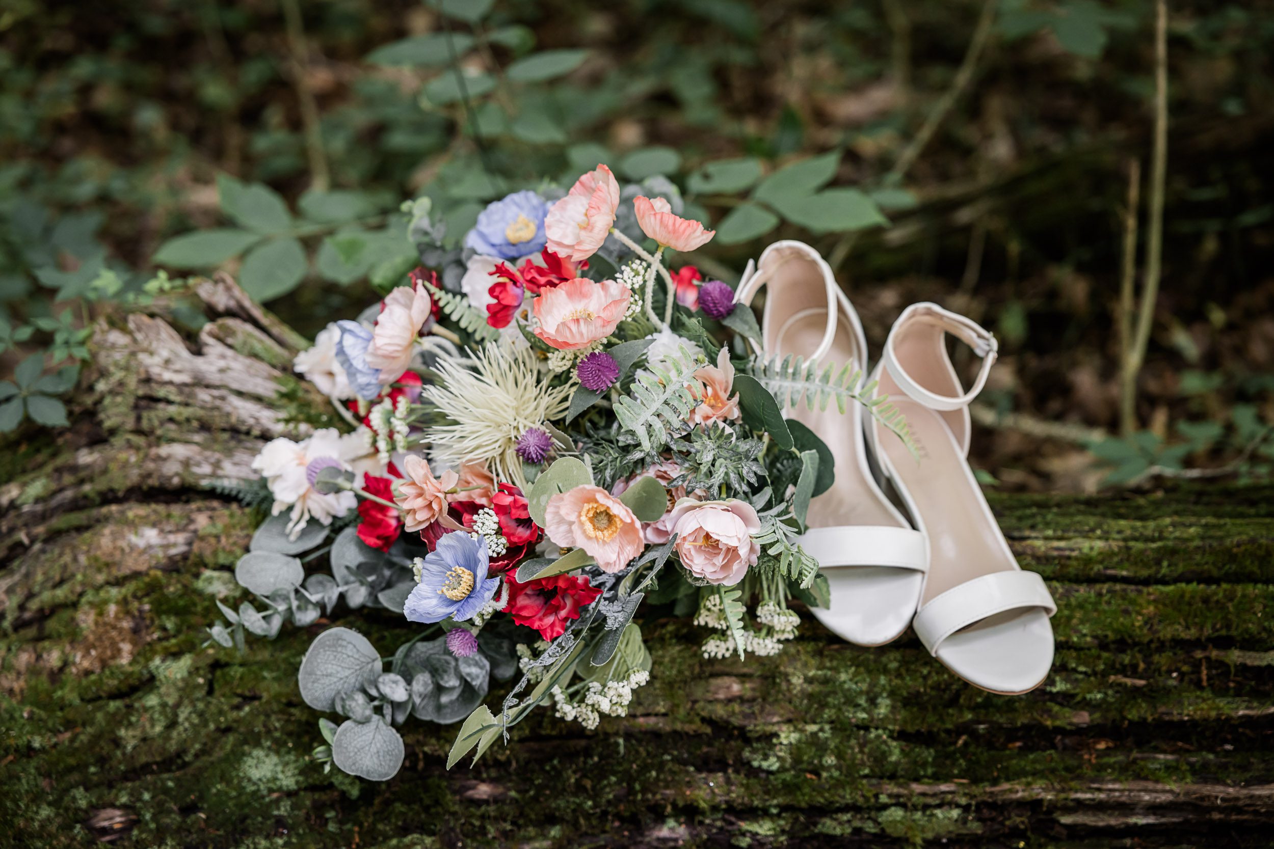 Wedding Bouquet and Wedding Shoes 