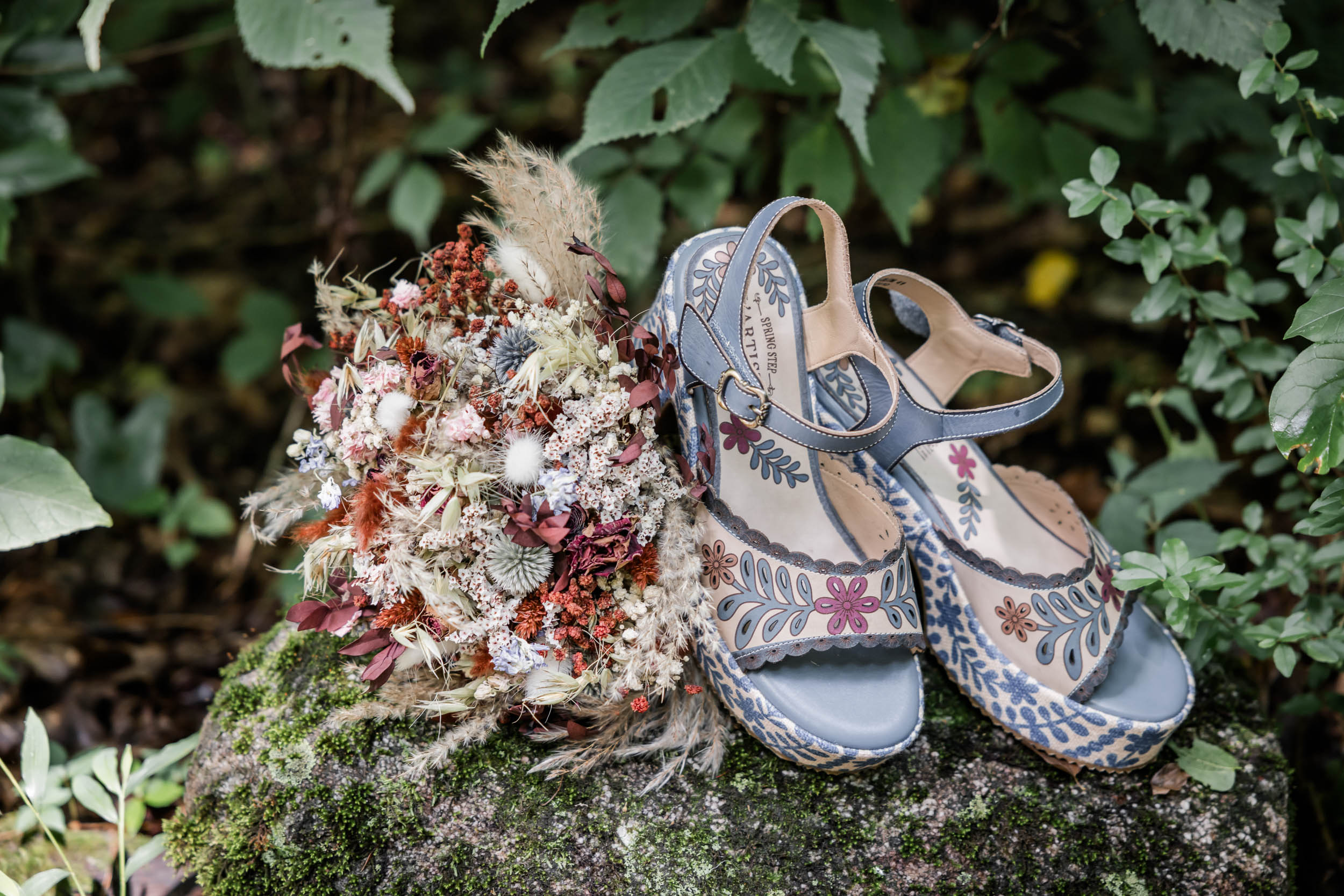 Wedding Bouquet and Wedding Shoes