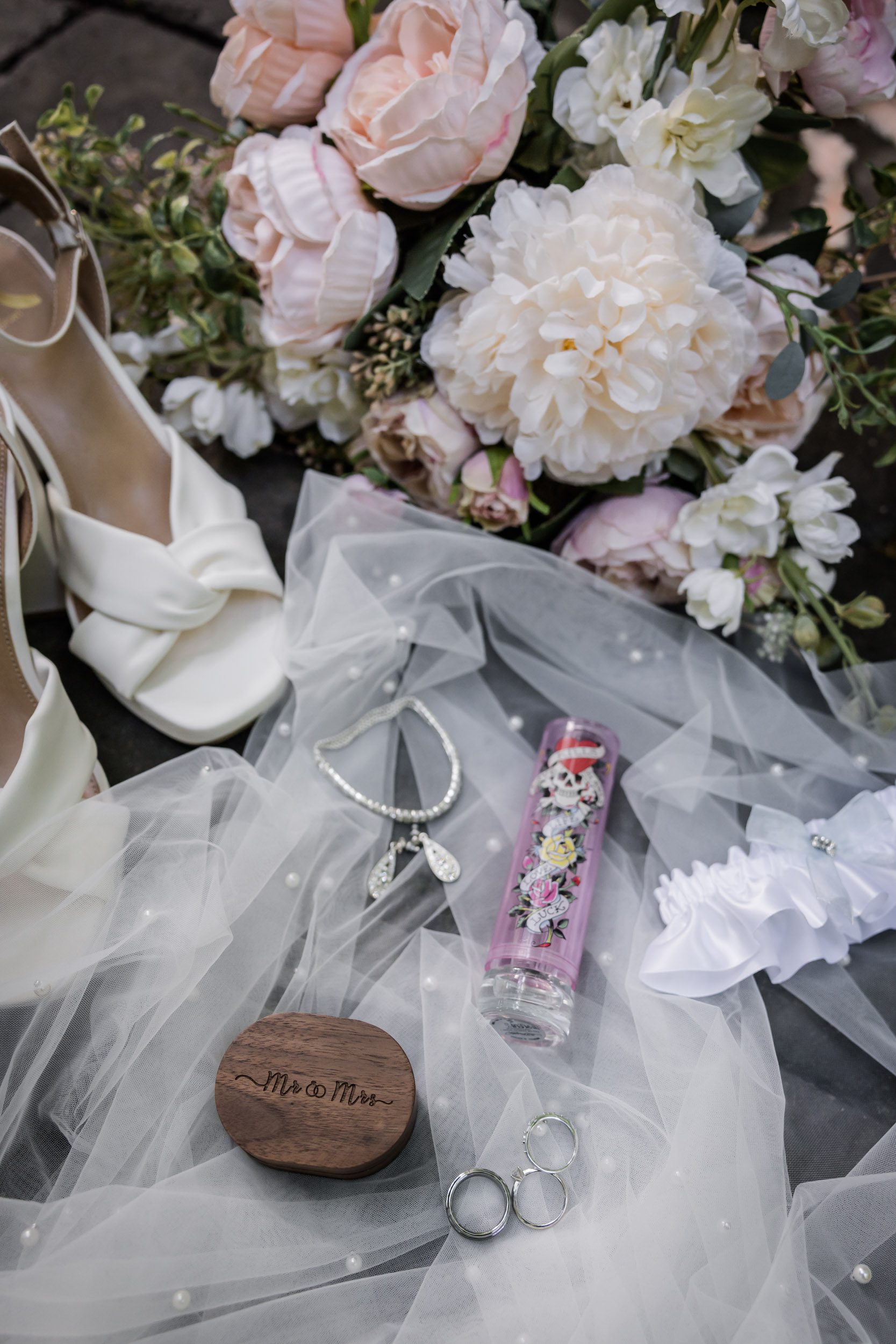 Wedding Bouquet, Wedding Shoes, Wedding Rings 