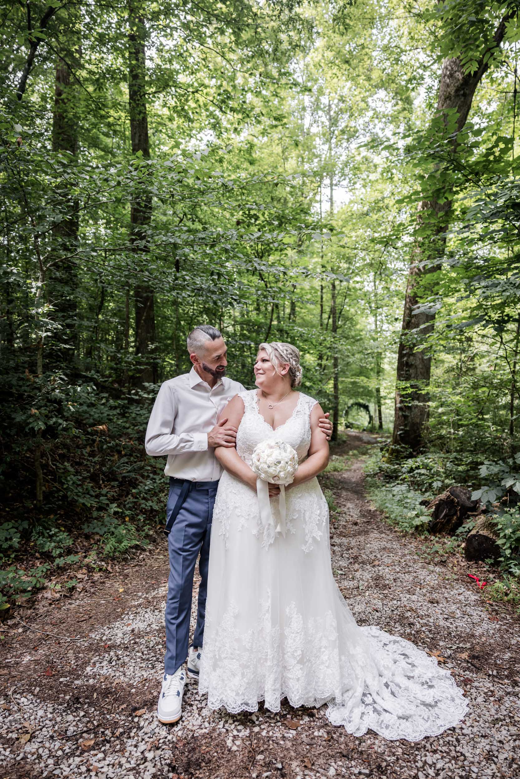 Tiny Wedding Photographer in the Smokies 