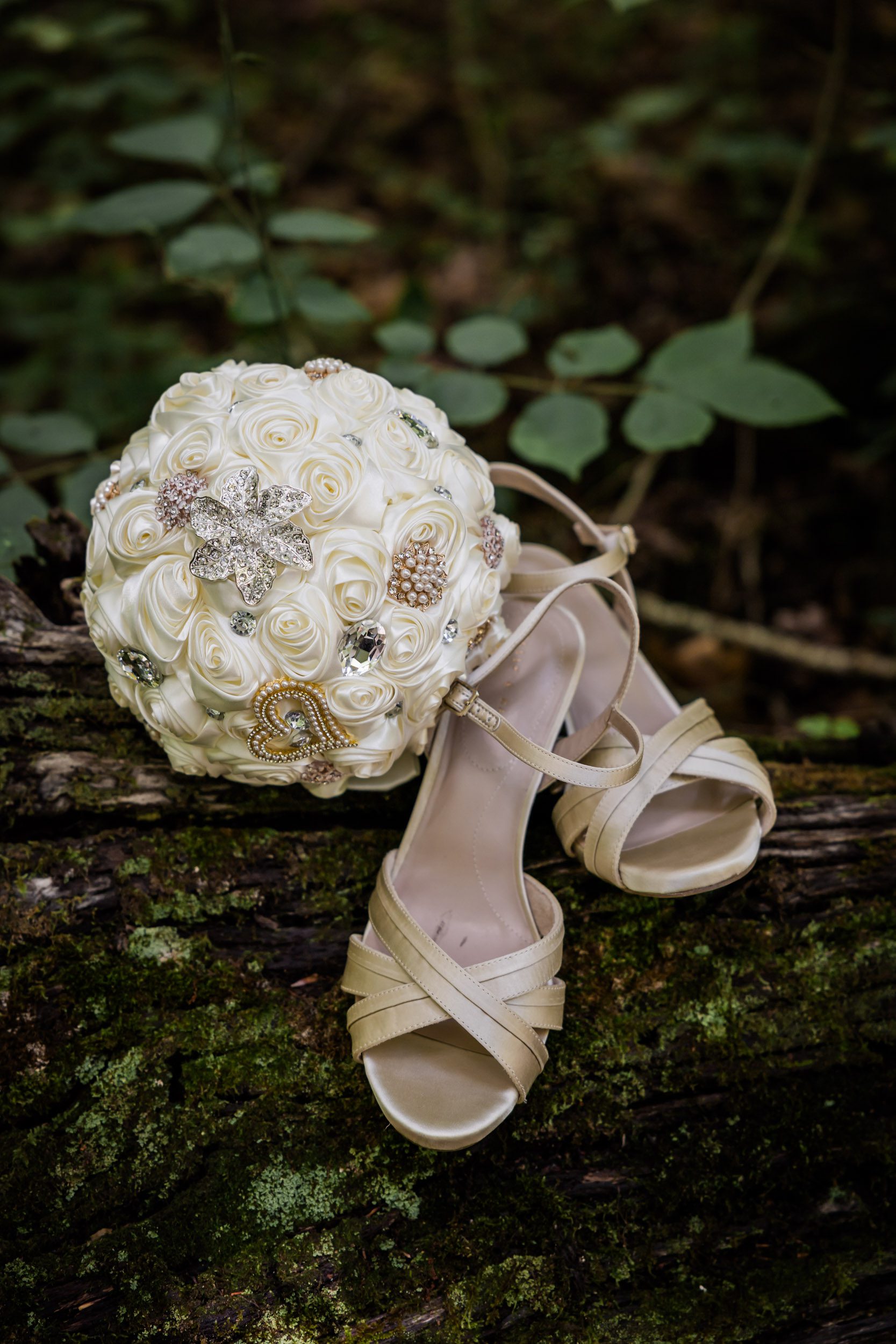 Wedding Bouquet and Wedding Shoes 