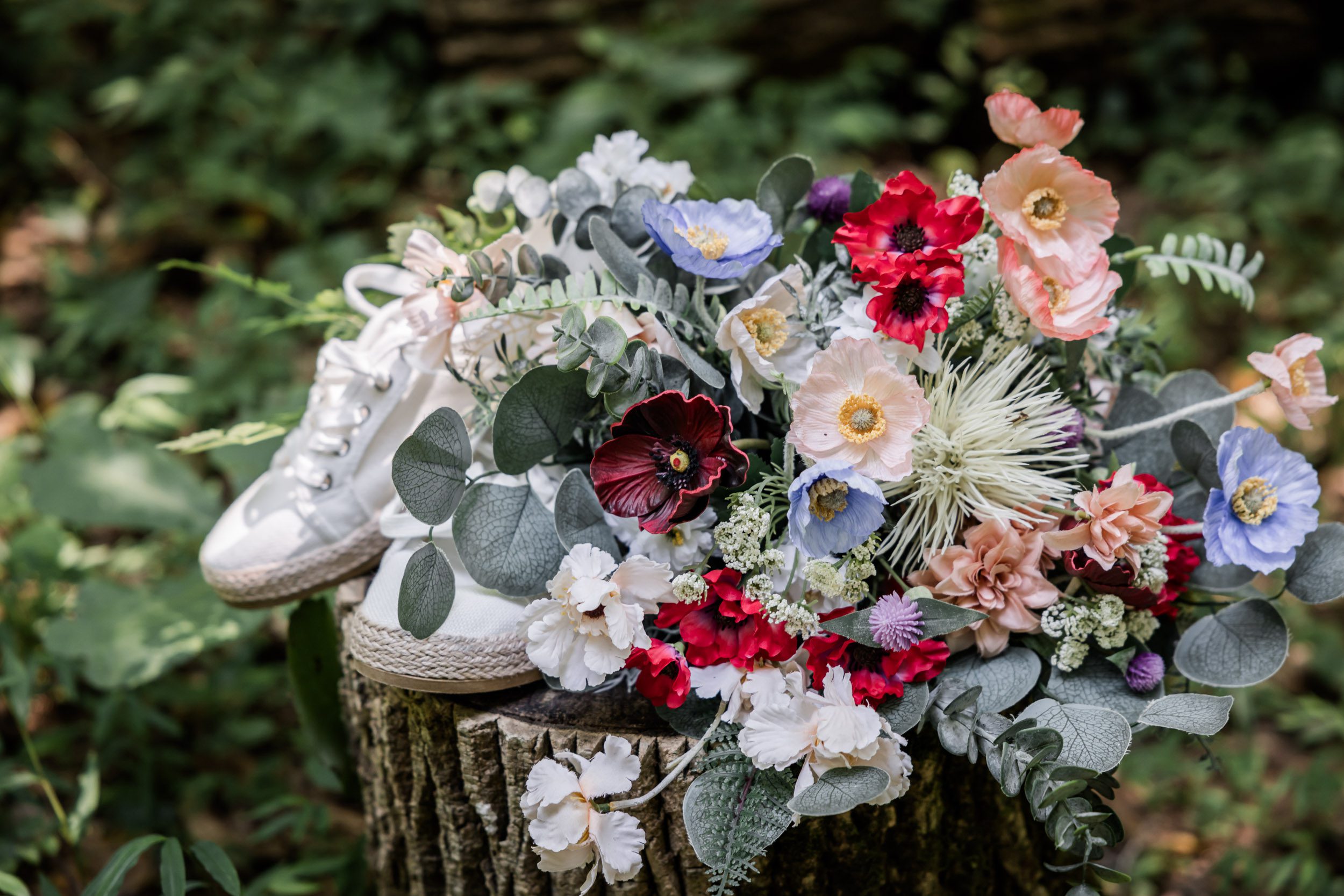 Wedding Bouquet and Wedding Shoes 