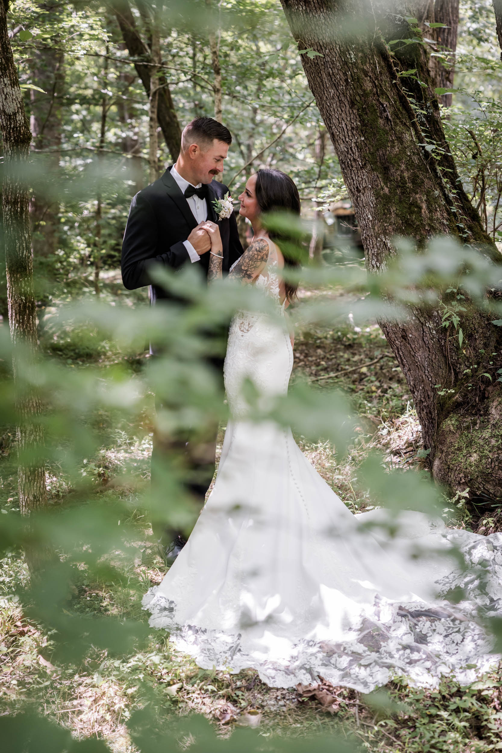 Smoky Mountain Bride and Groom 