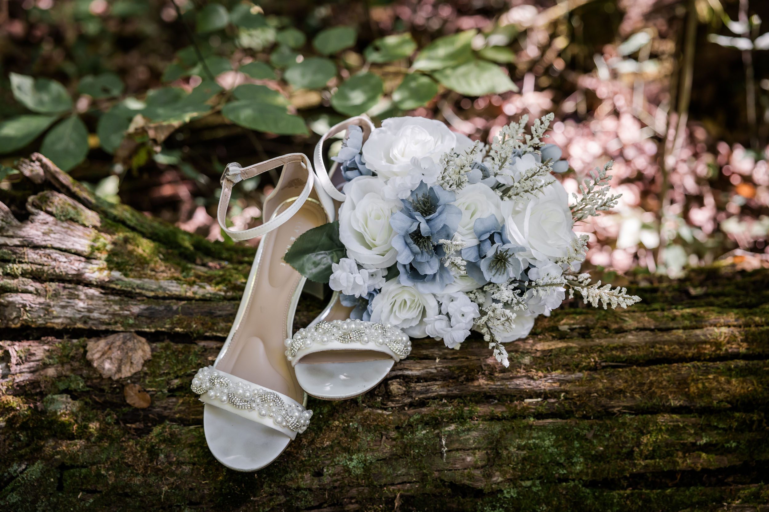 Wedding Shoes and Wedding Bouquet 