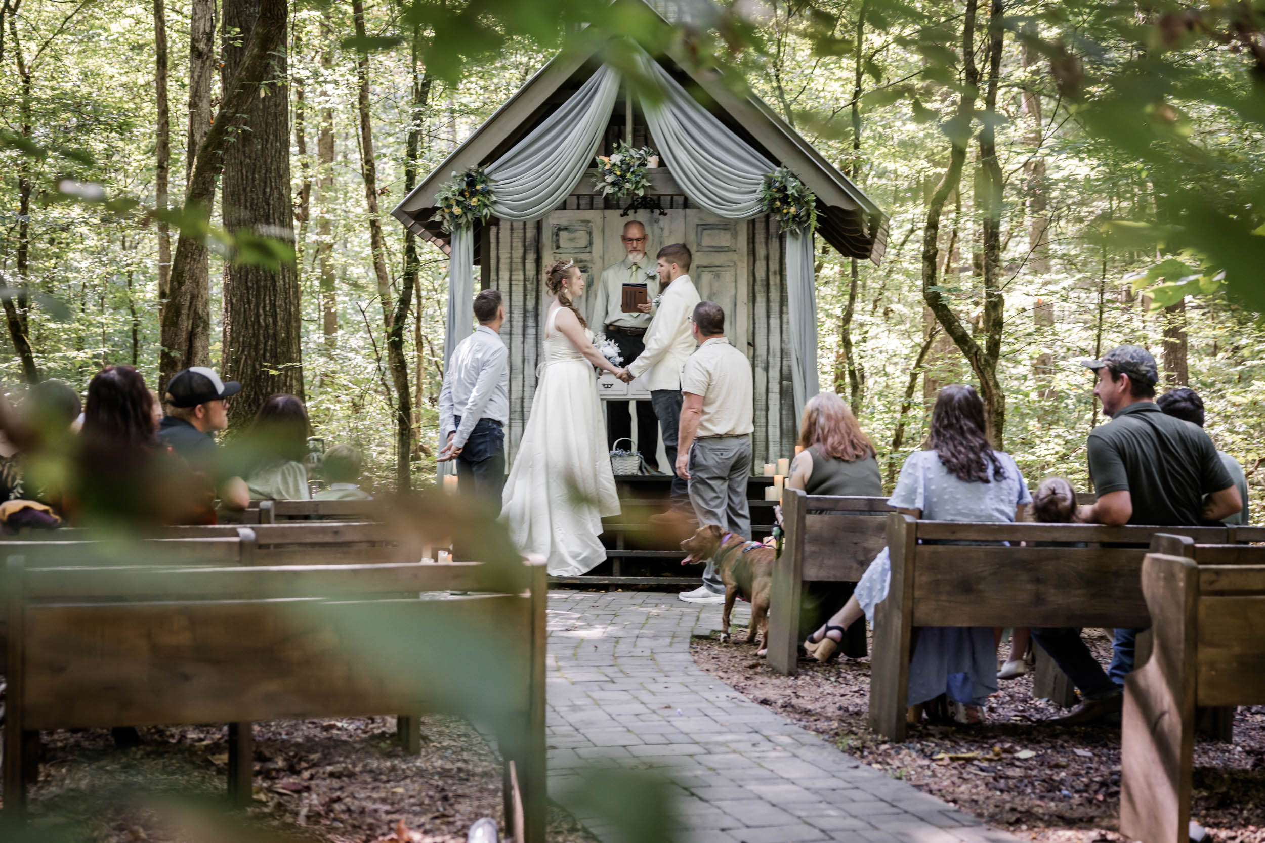 Romantic East Tennessee Forest Wedding 