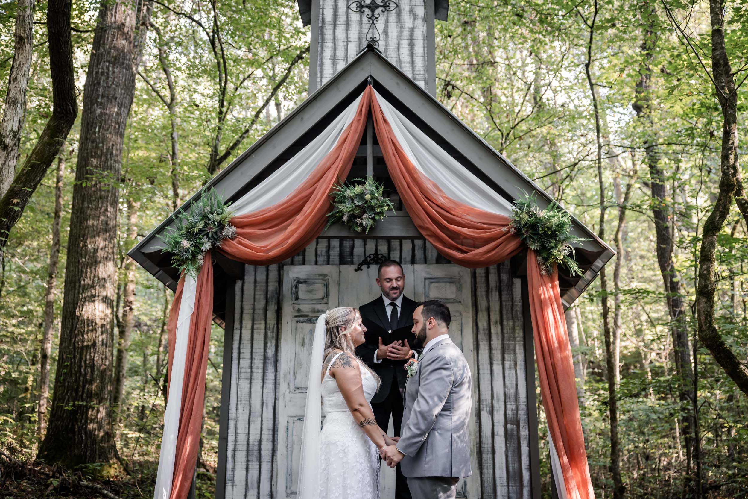 Golden Hour Forest Wedding 