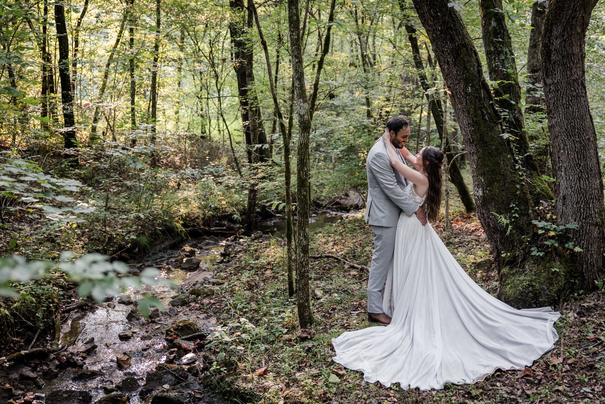 Smoky Mountain Bride and Groom 