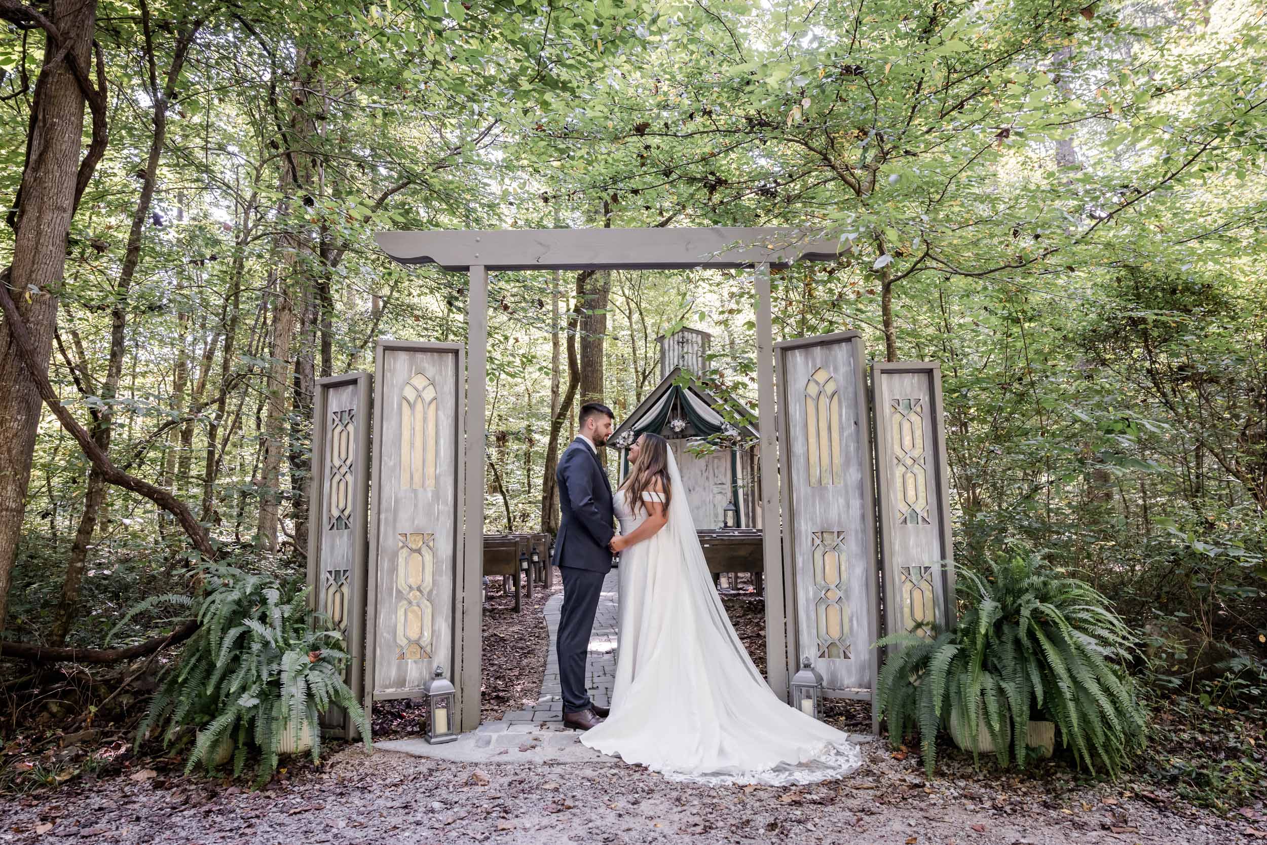 Smoky Mountain Bride and Groom 
