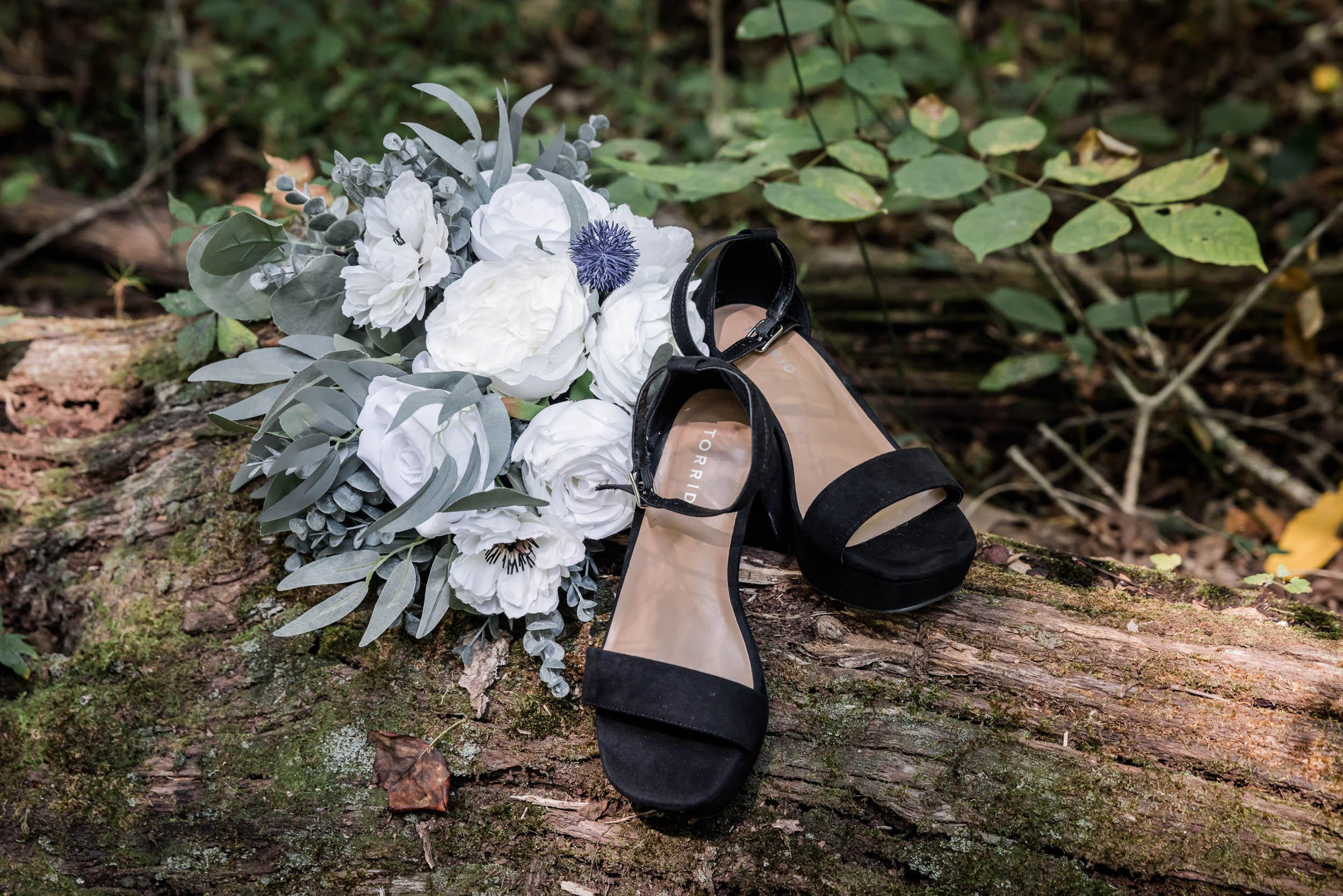 Wedding Bouquet and Wedding Shoes 