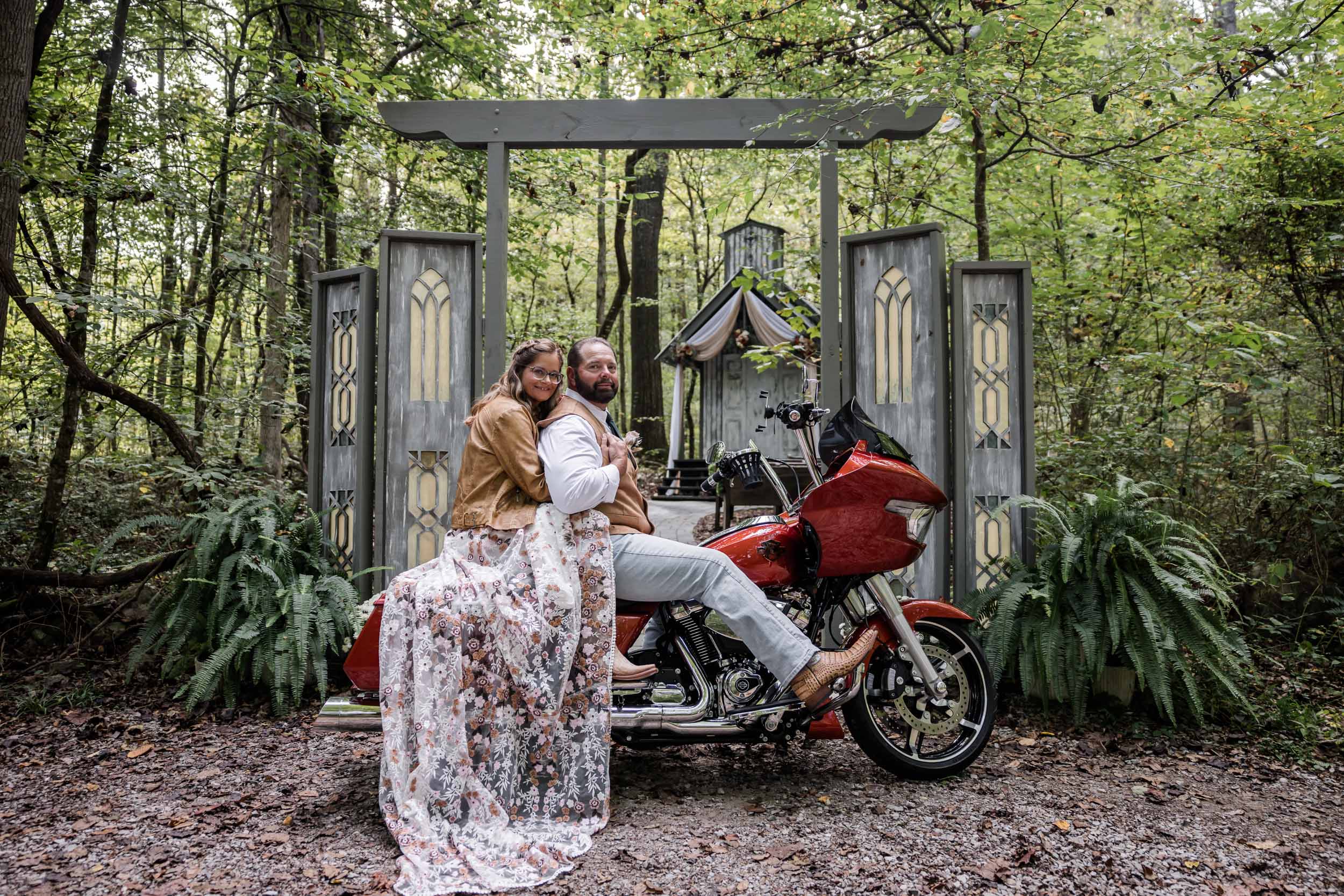 Harley Davidson Themed Elopement 