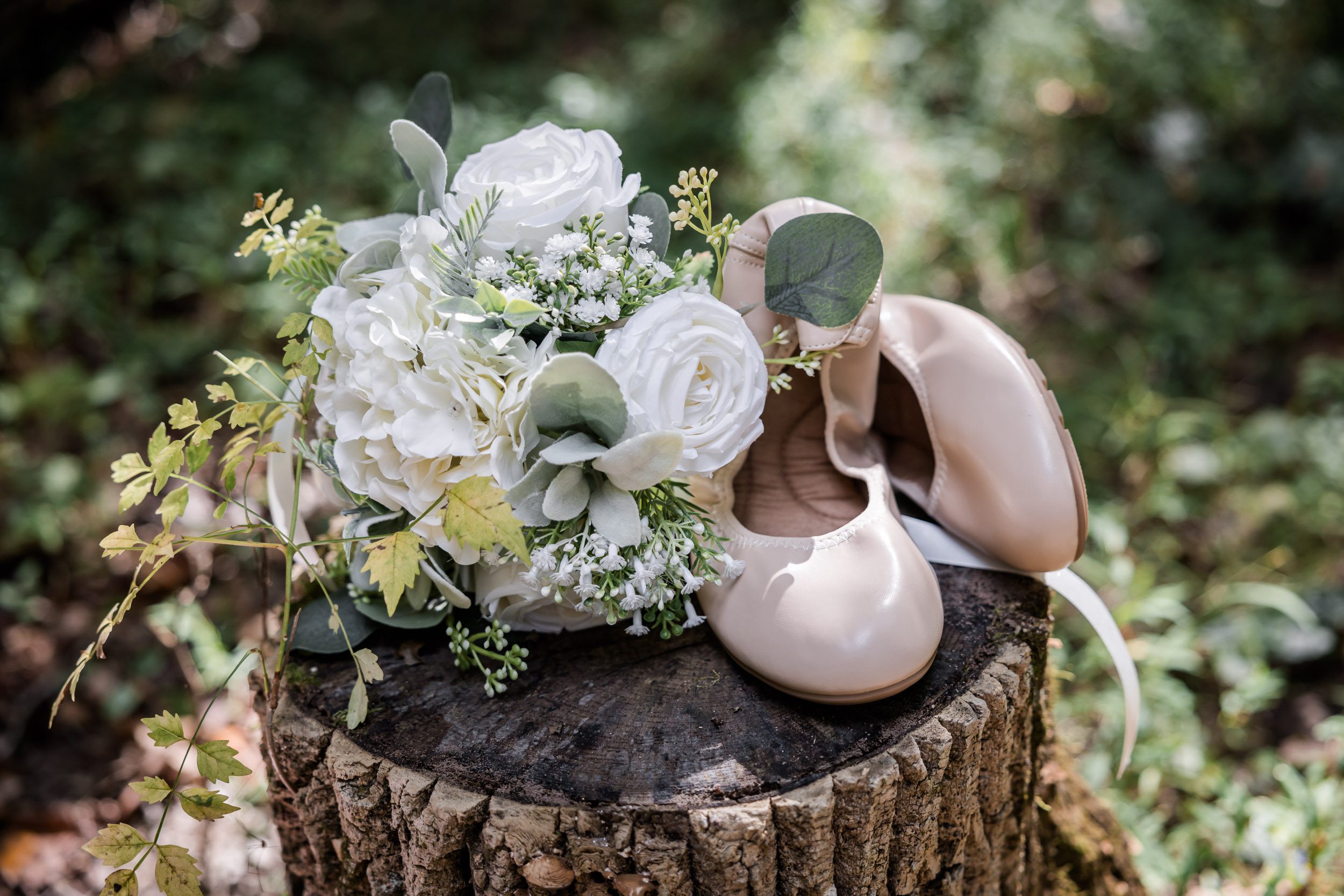Wedding Bouquet and Wedding Shoes 