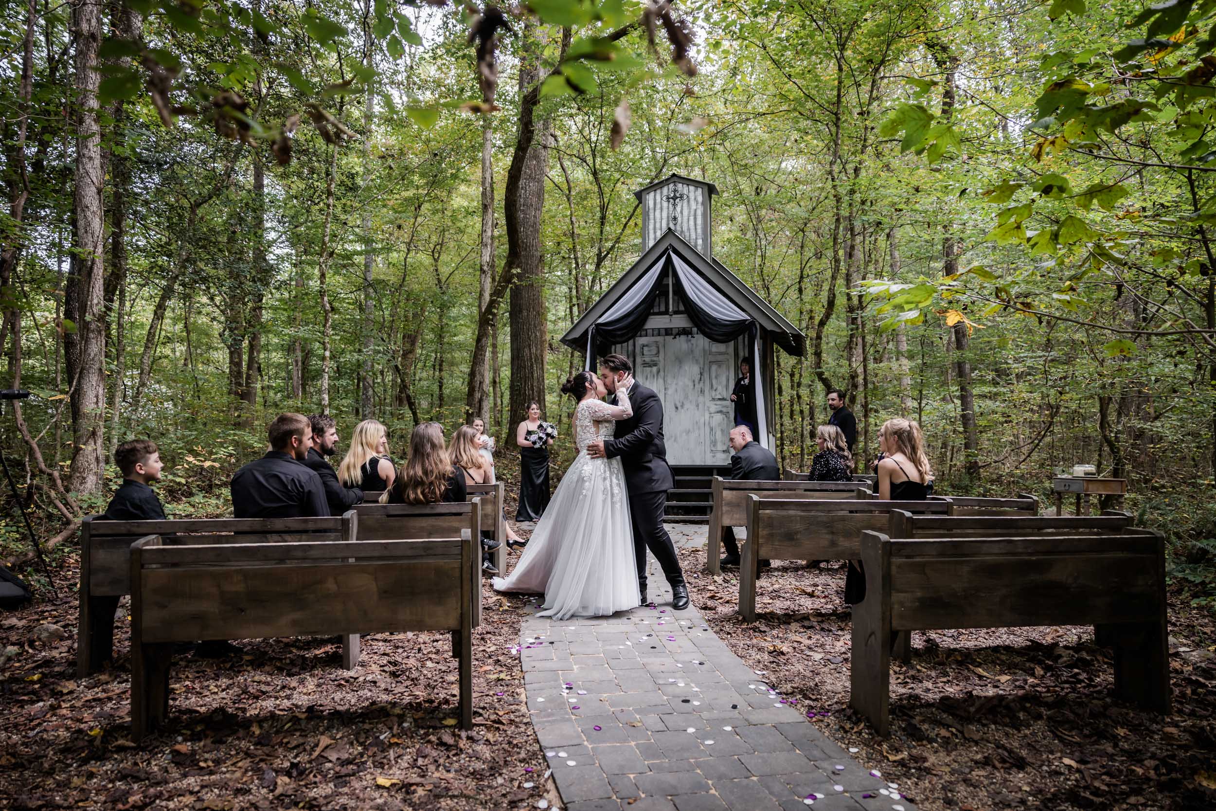 Smoky Mountain Bride and Groom