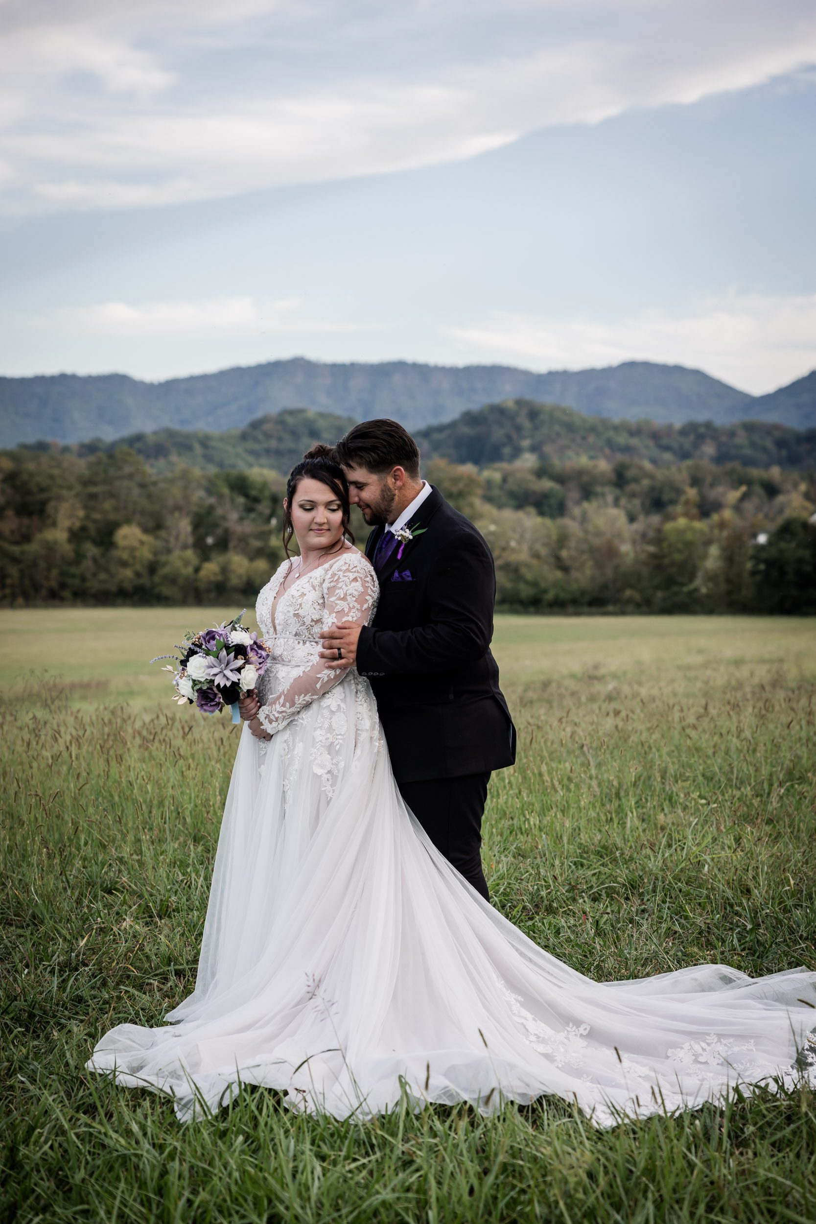 Smoky Mountain Bride and Groom