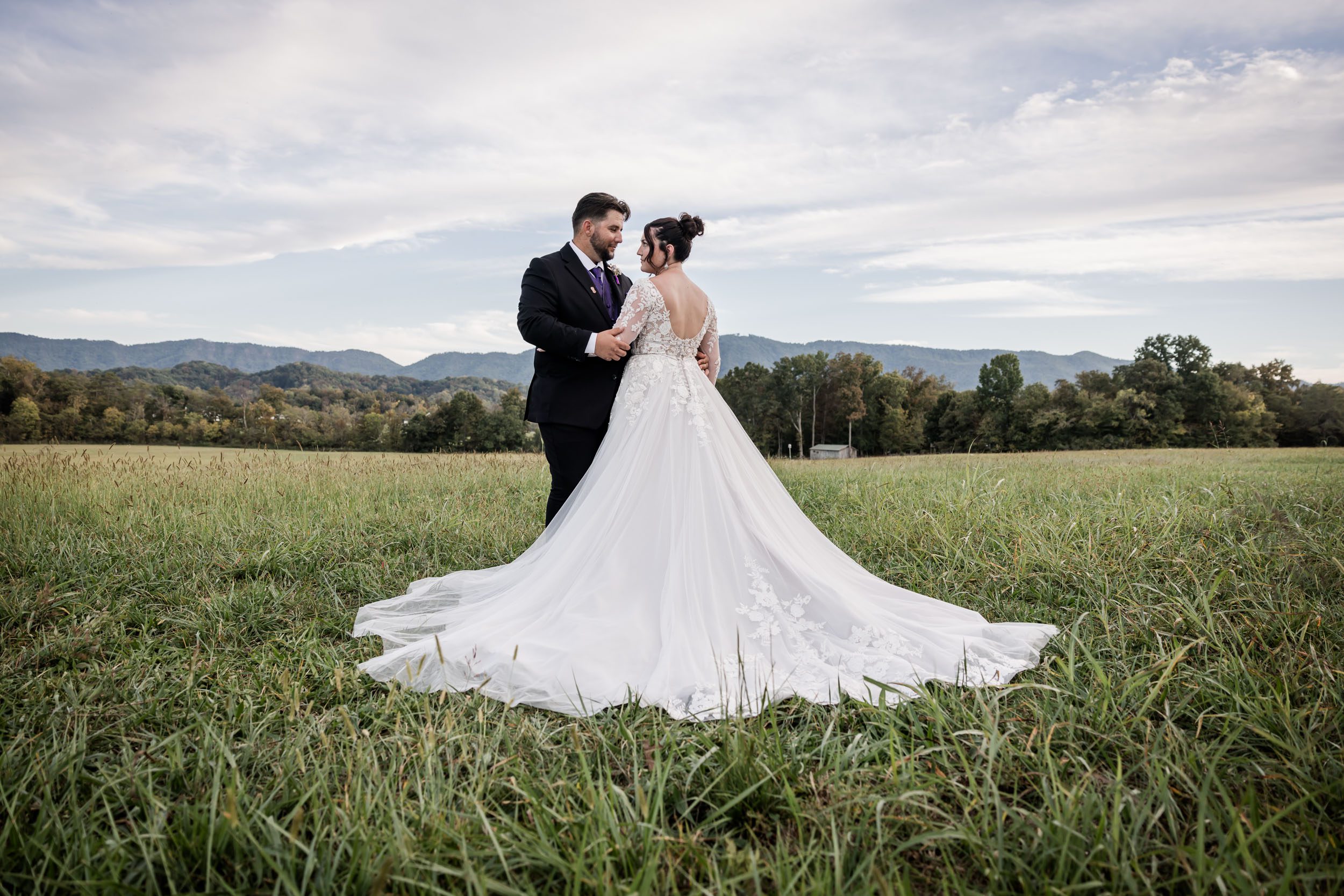Smoky Mountain Bride and Groom