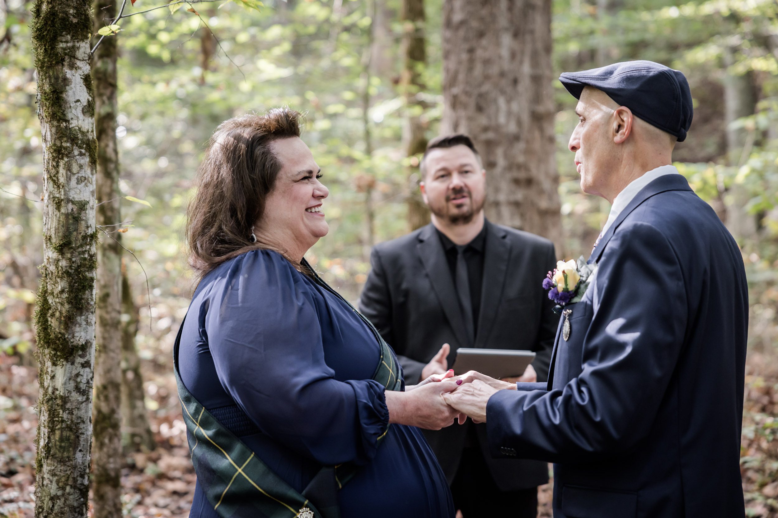 Smoky Mountain Bride and Groom 