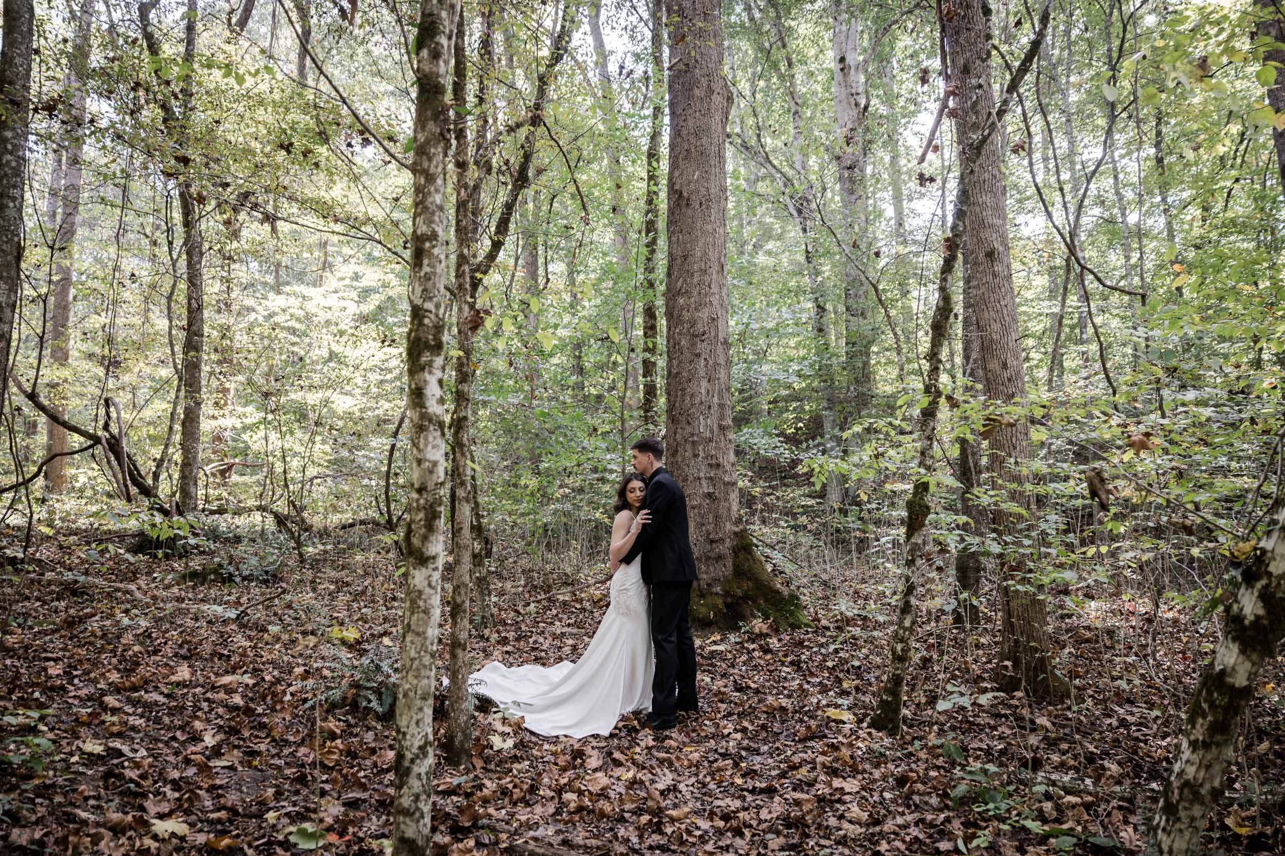 Smoky Mountain Bride and Groom 