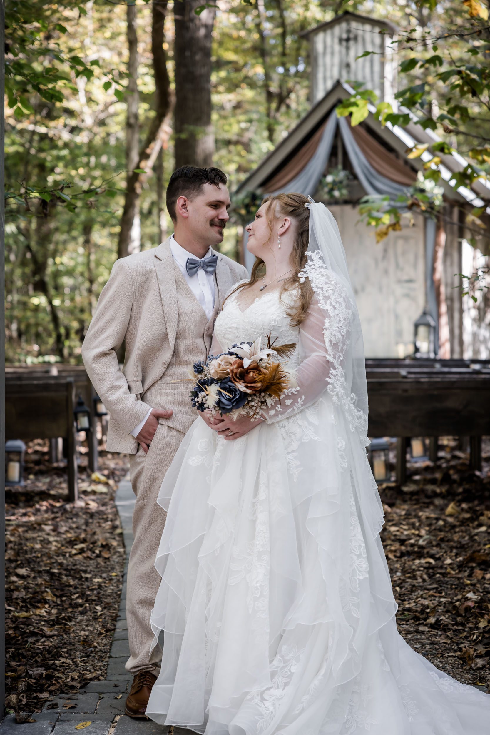 Smoky Mountain Bride and Groom