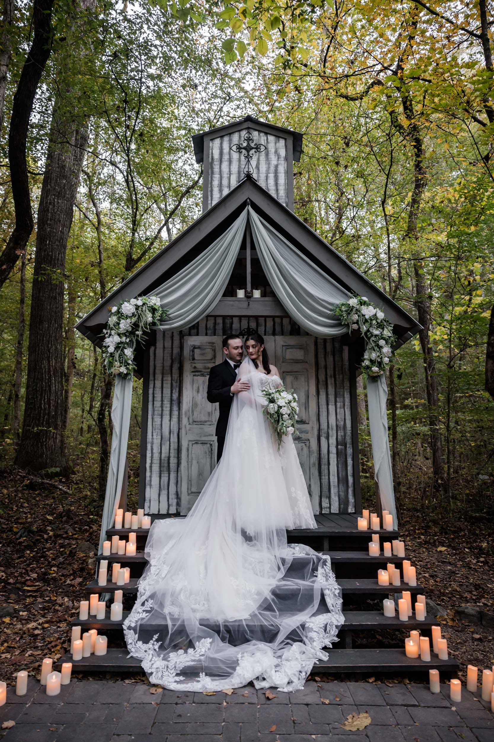 Smoky Mountain Bride and Groom 