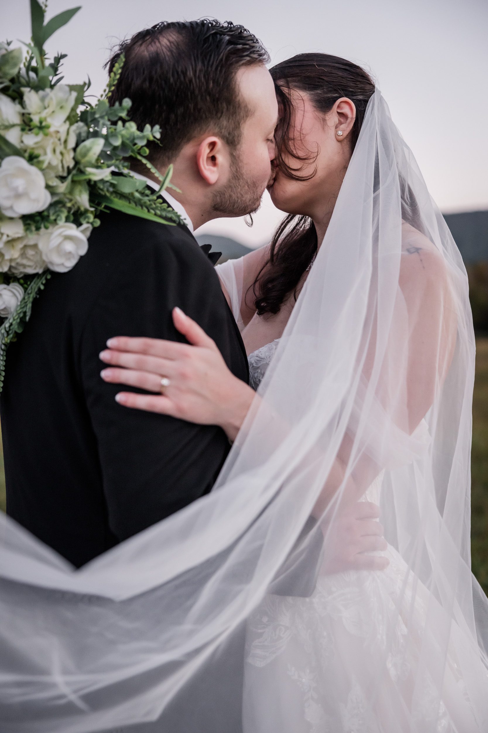Smoky Mountain Bride and Groom 
