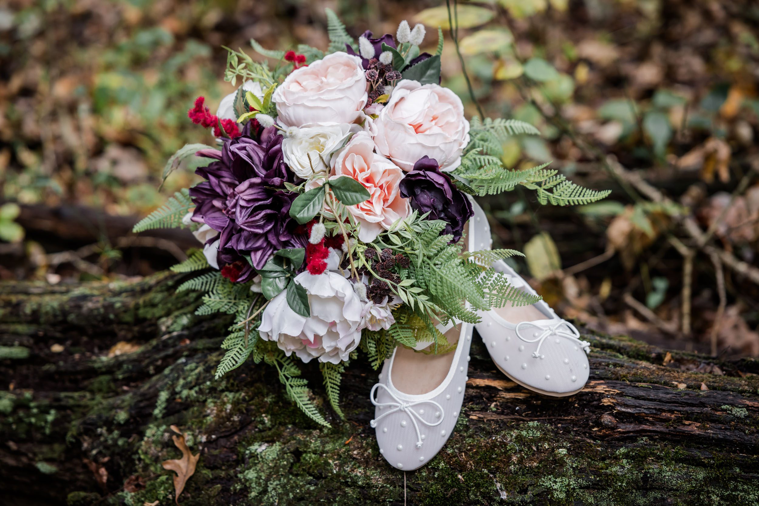 Wedding Bouquet and Wedding Shoes 