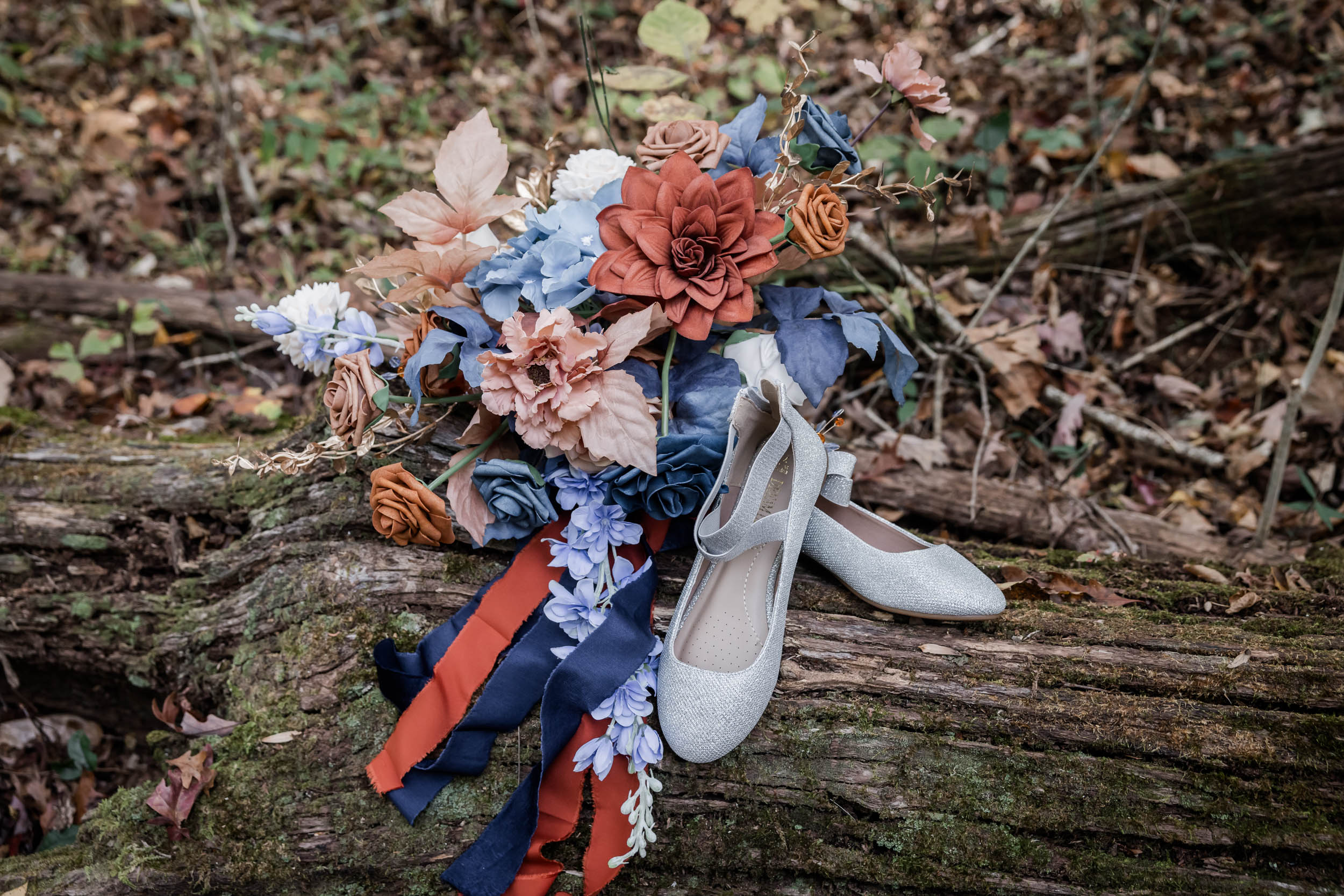 Wedding Bouquet and Wedding Shoes