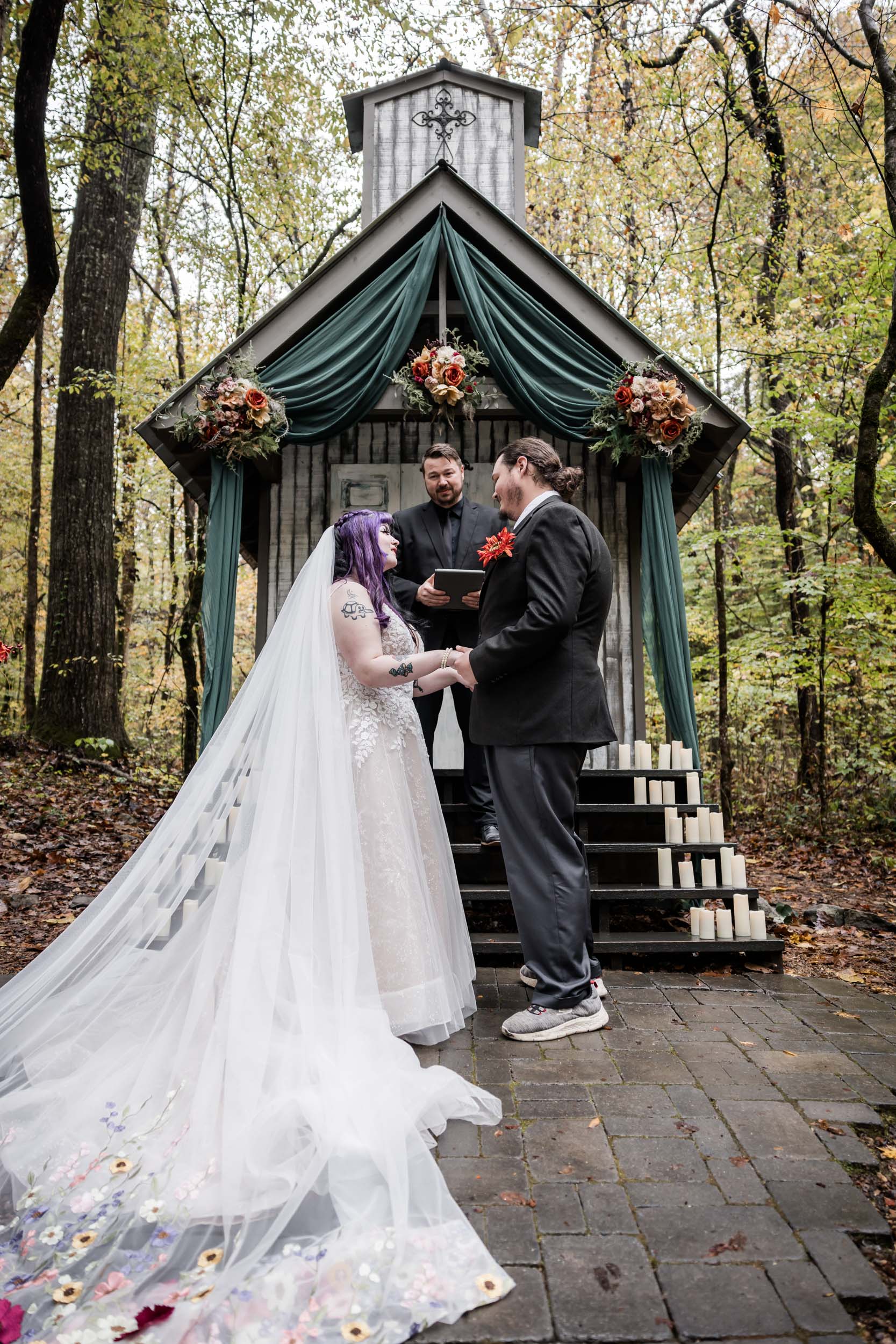 Moody October Morning Micro Wedding 