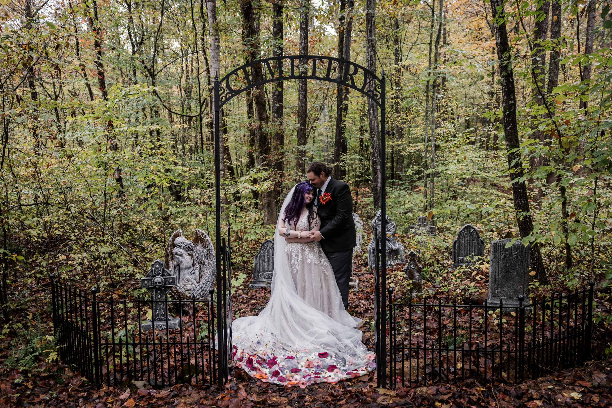 Moody October Morning Micro Wedding 