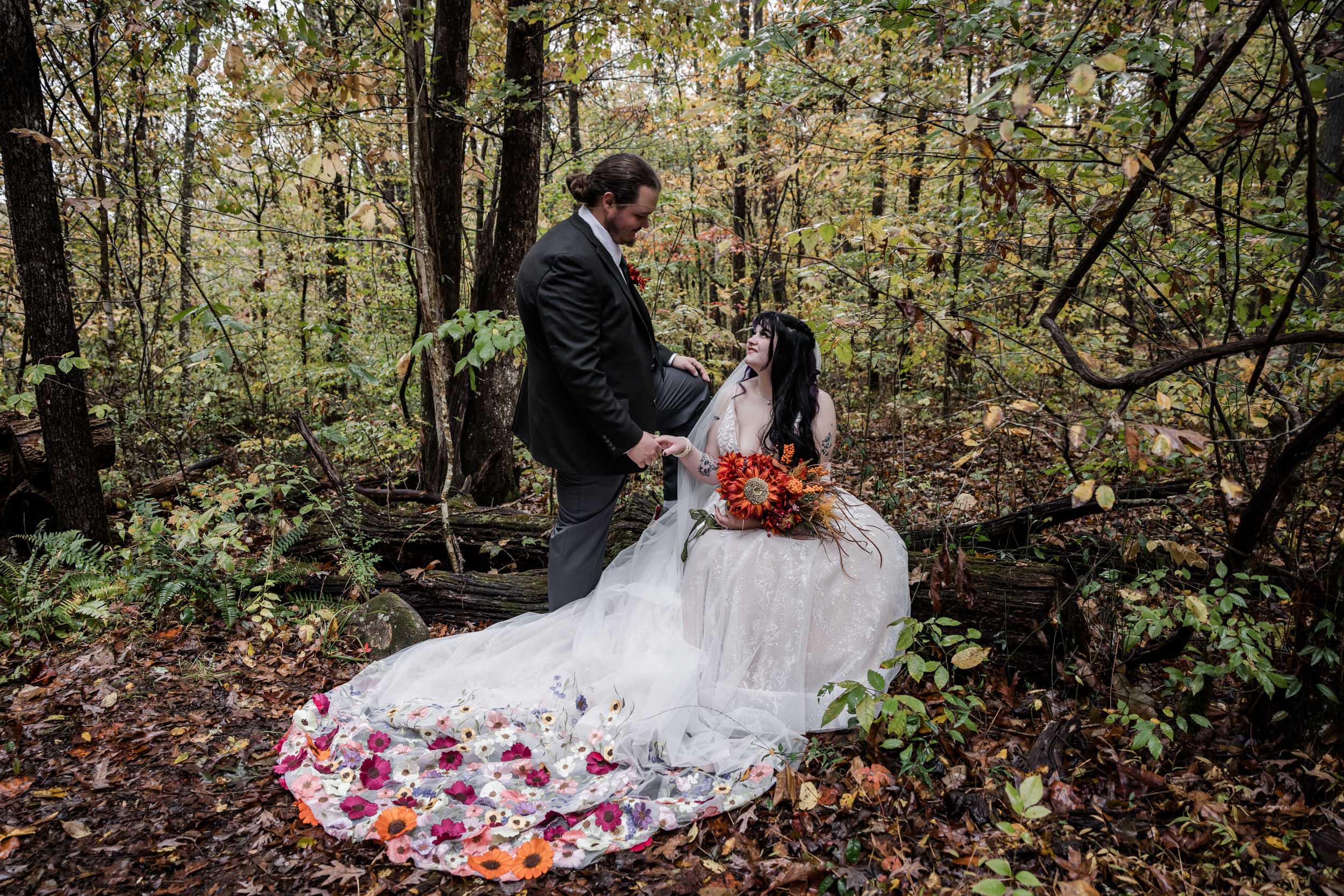 Moody October Morning Micro Wedding 