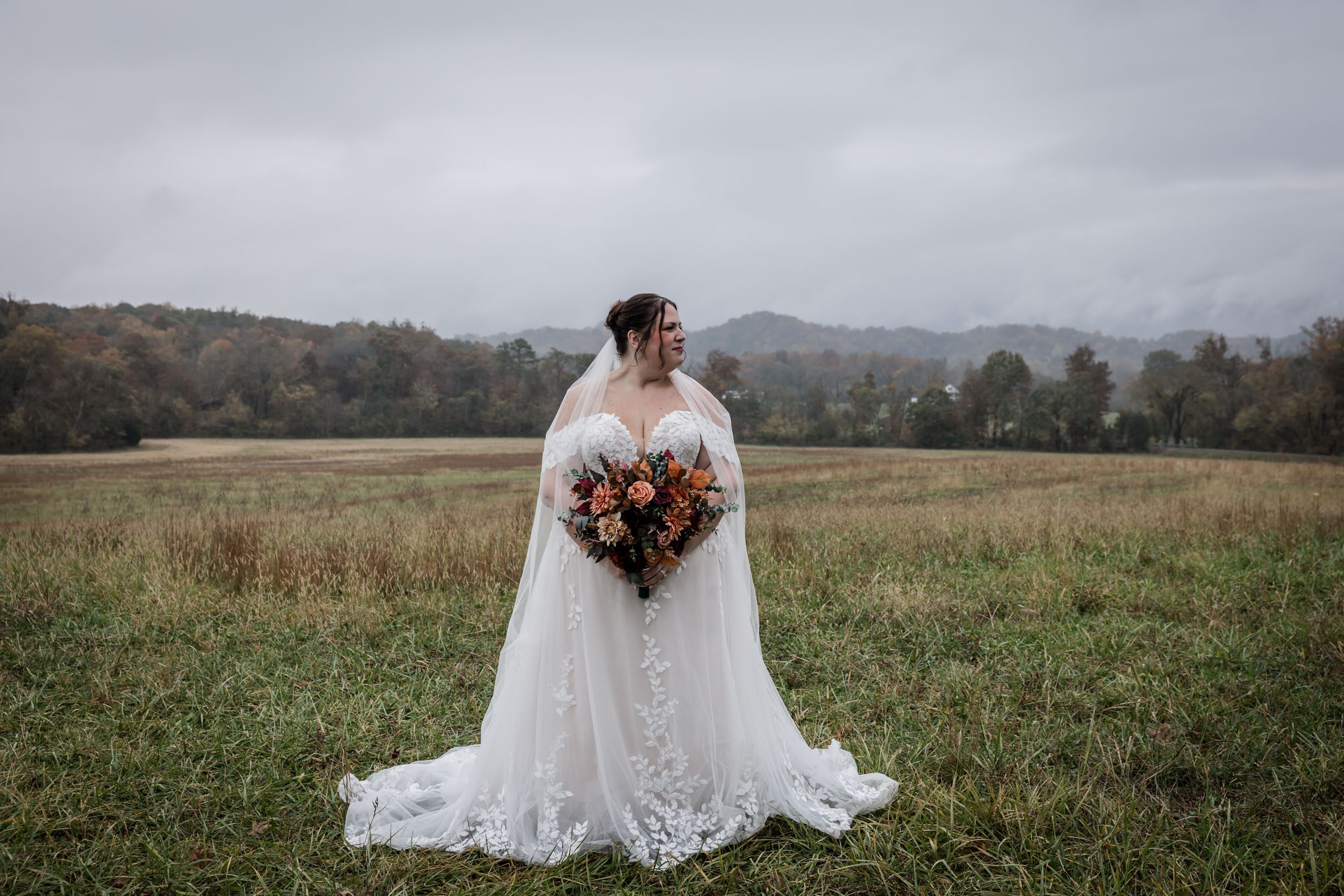 East Tennessee Fall Bridal Photography 
