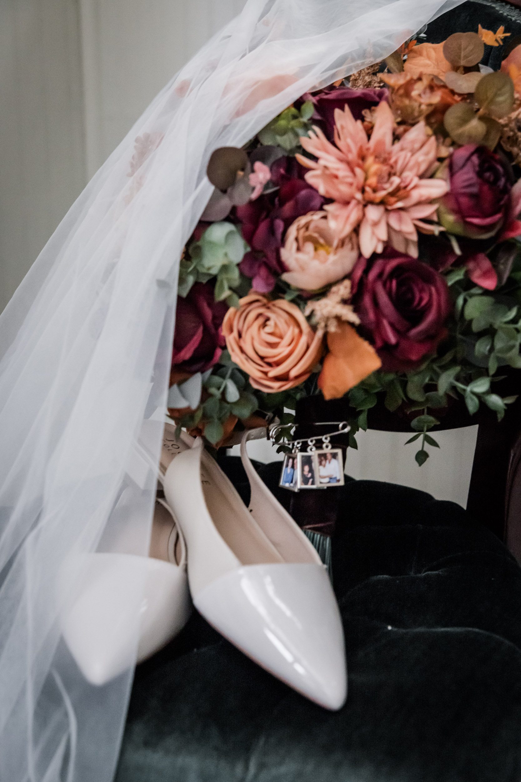 Wedding Bouquet and Wedding Shoes 