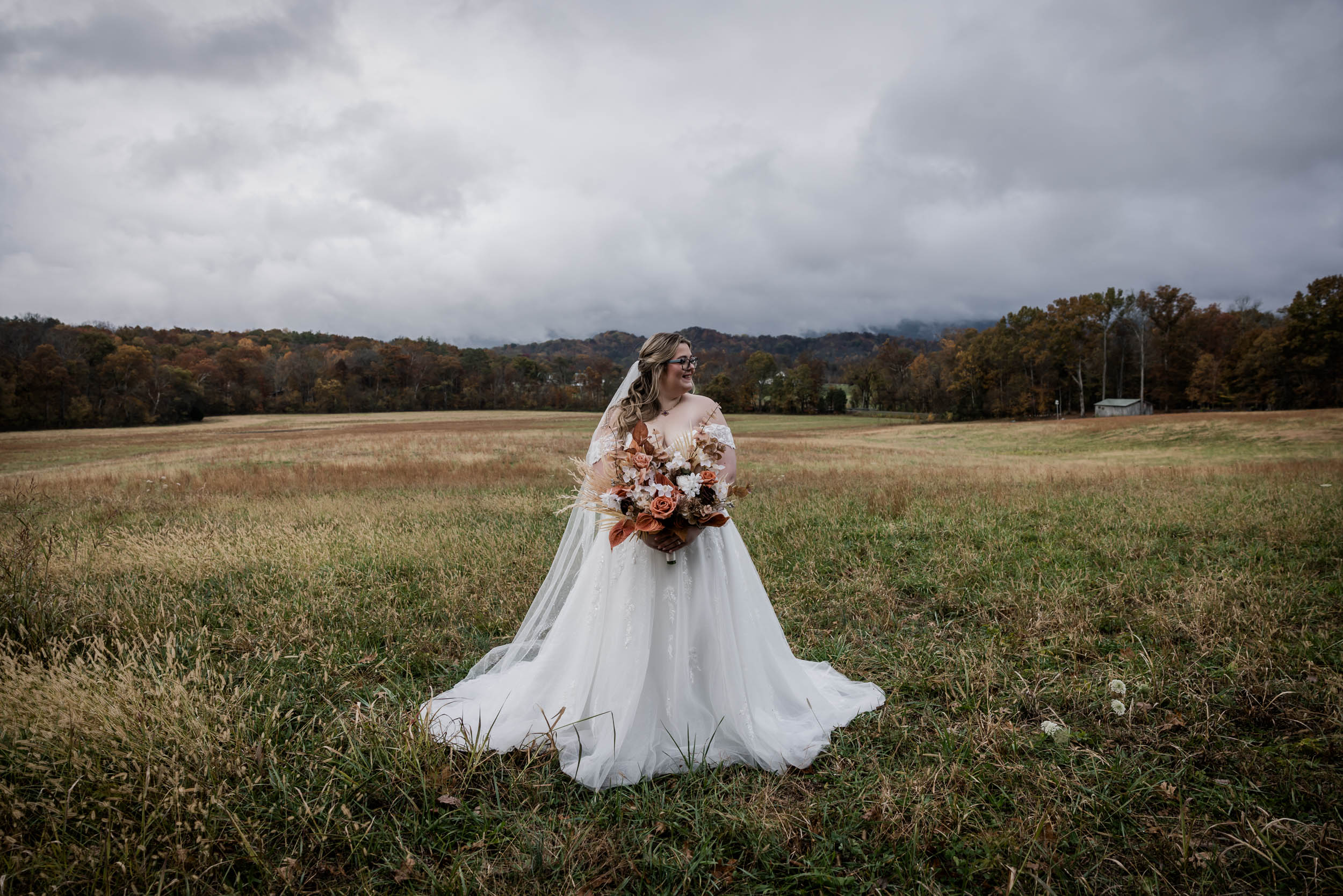 Smoky Mountain Fall Bridal Photography