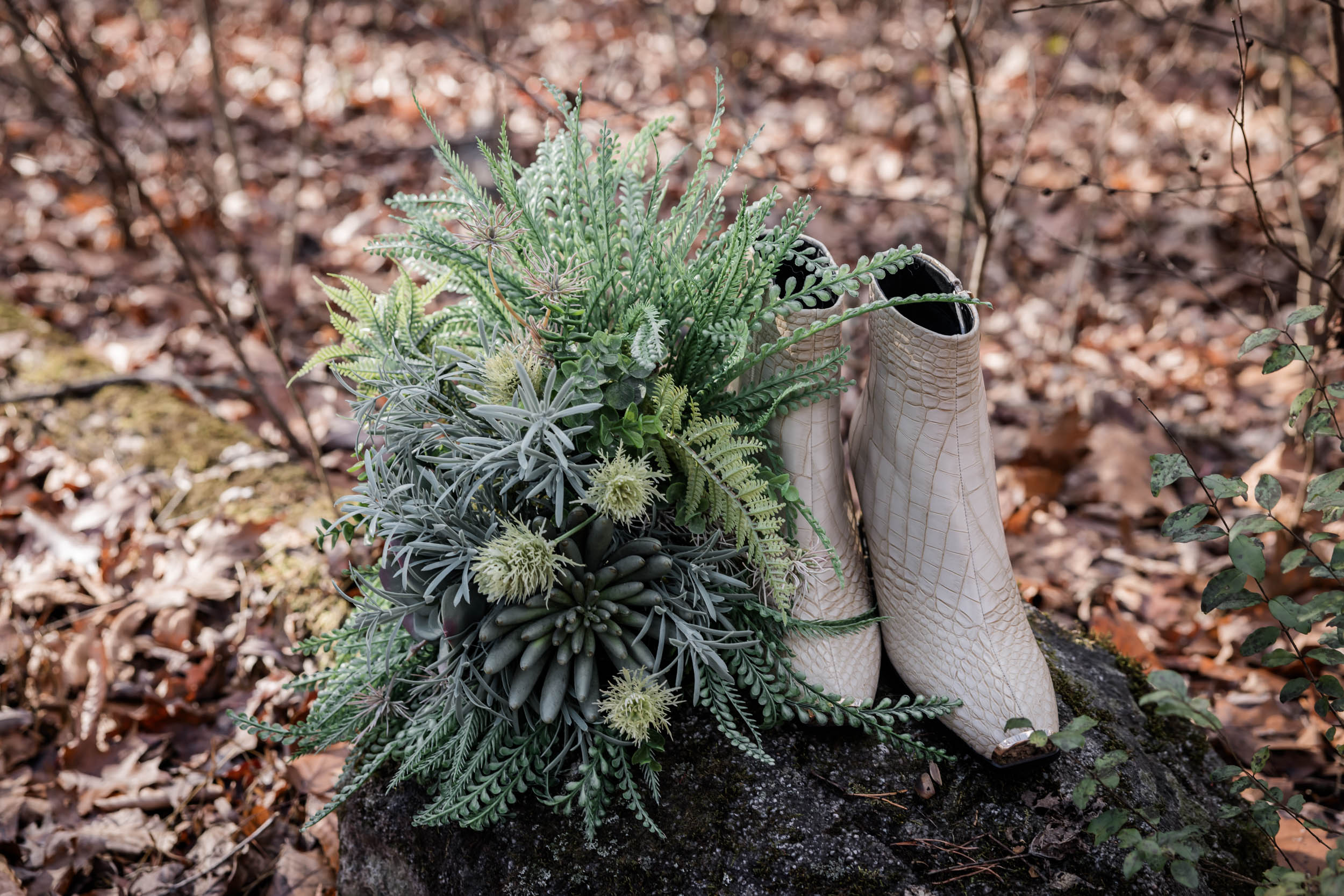 Wedding Bouquet and Wedding Shoes 