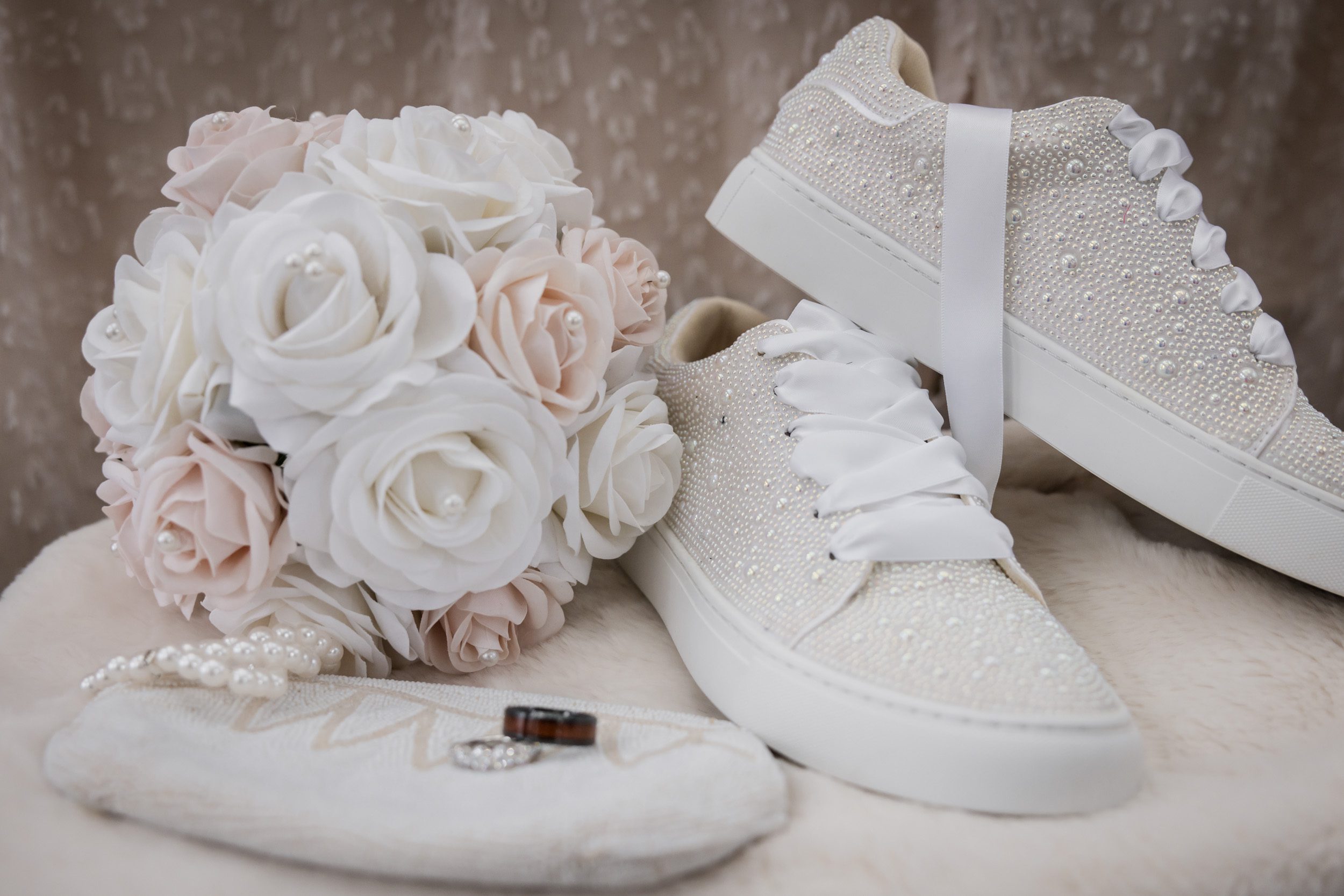 Wedding Bouquet and Wedding Shoes 
