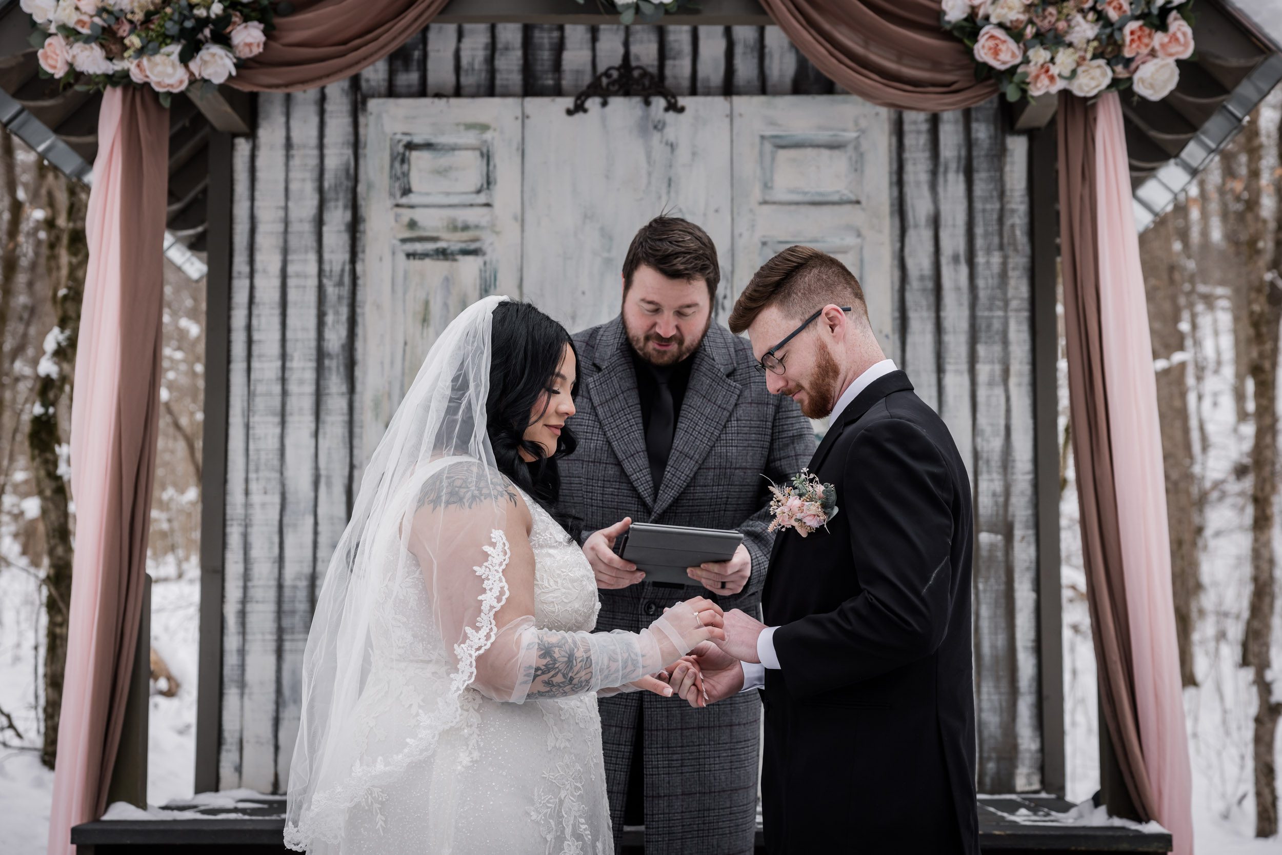 Snowy Smoky Mountain Elopement 