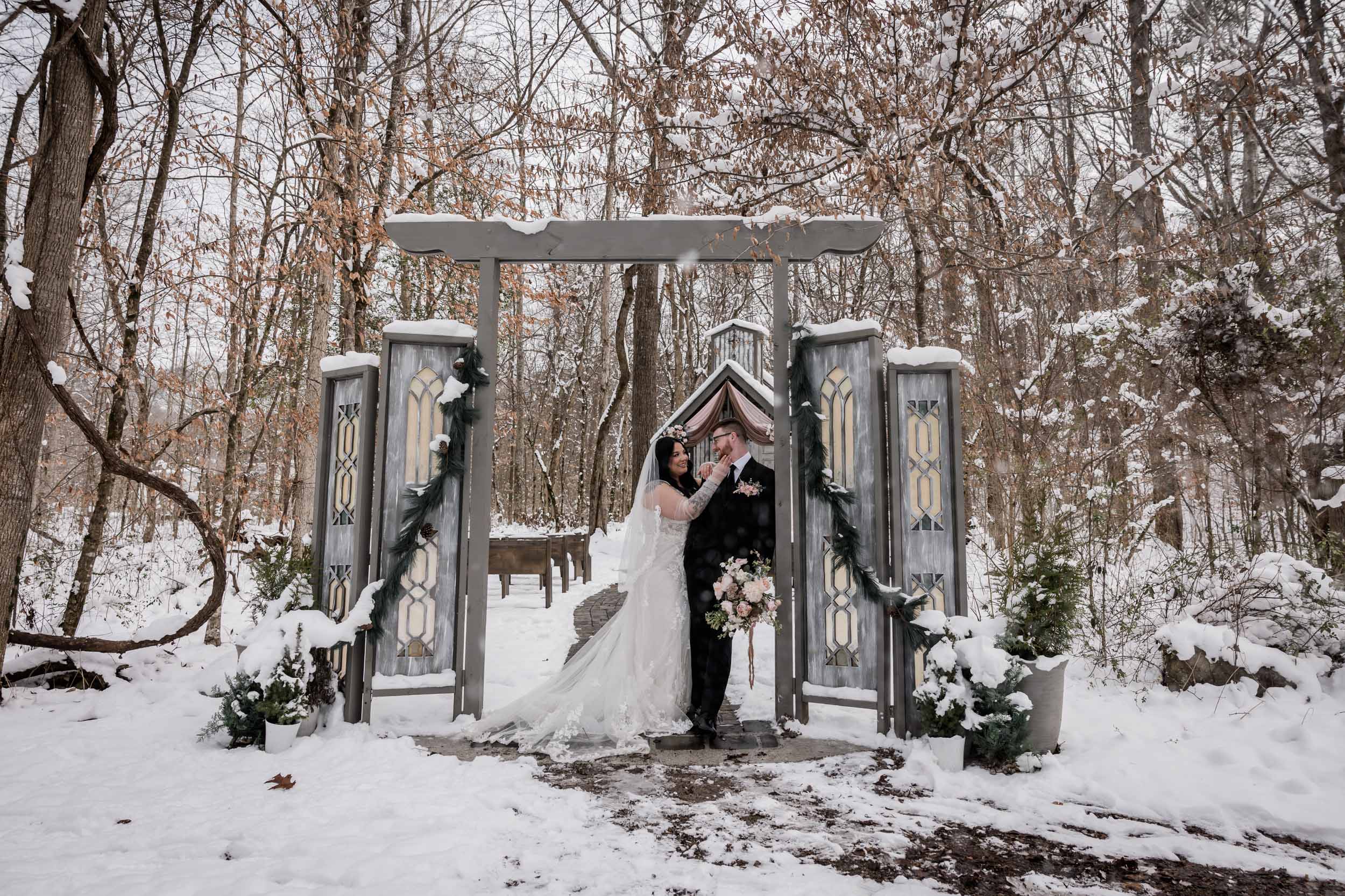 Snowy Smoky Mountain Elopement 