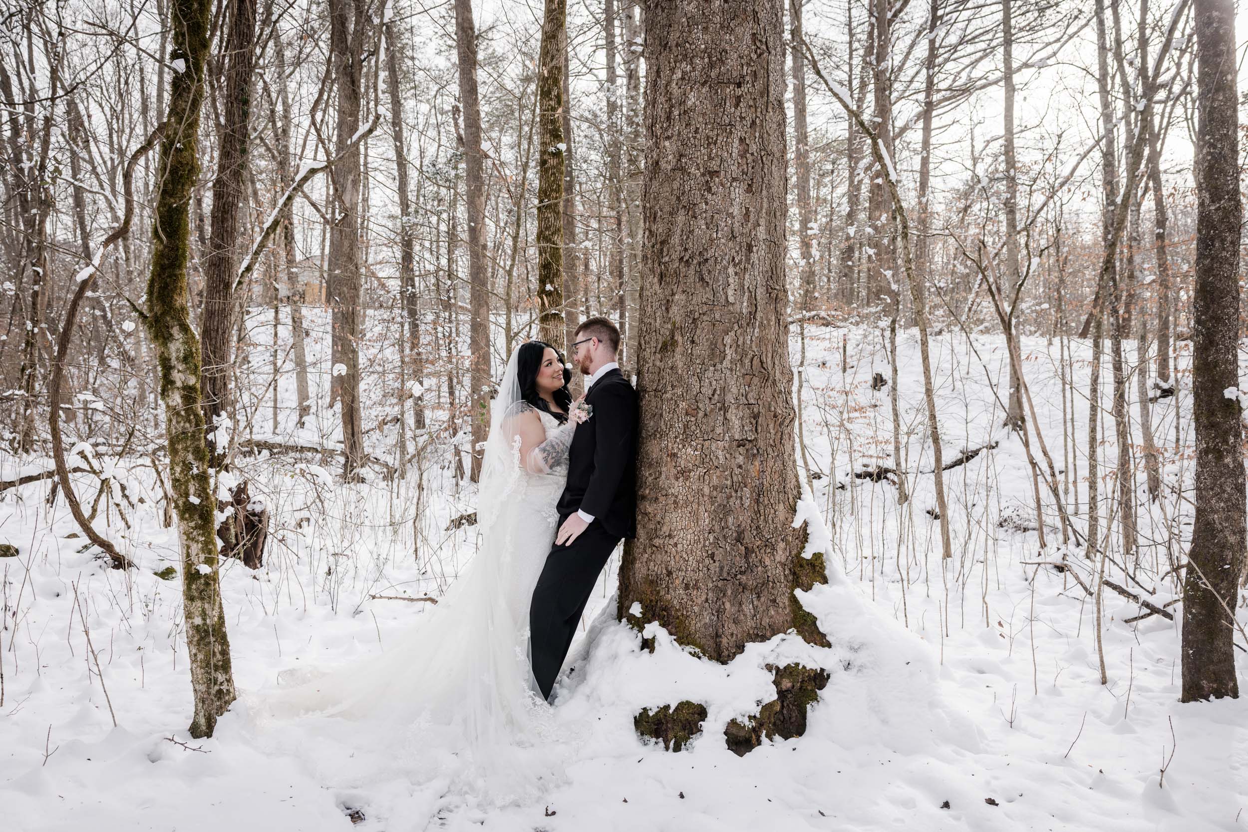 Snowy Smoky Mountain Elopement 