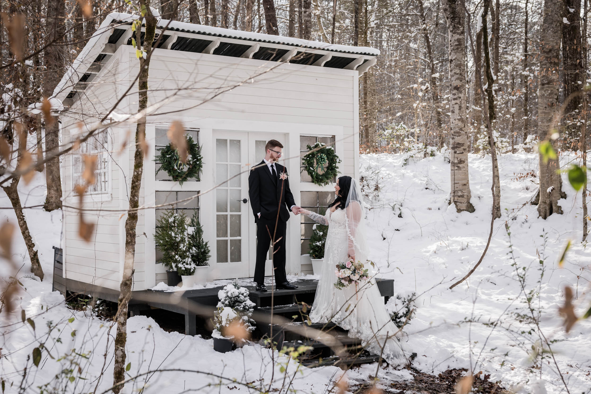 Snowy Smoky Mountain Elopement 