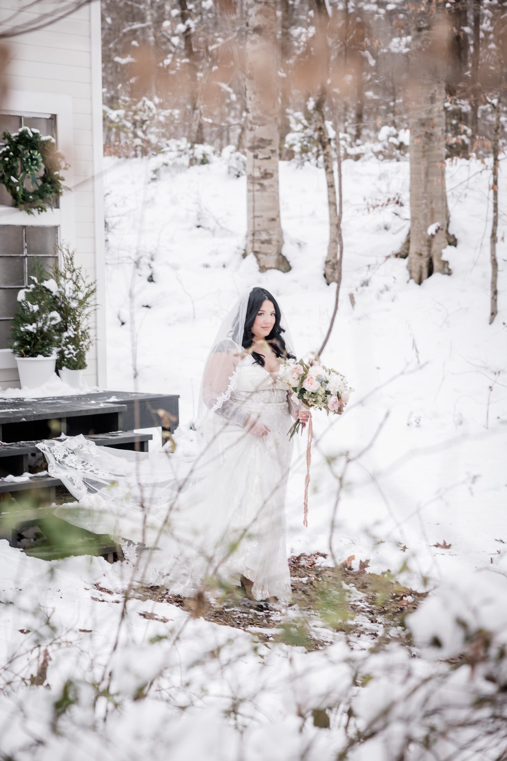 Snowy Smoky Mountain Elopement 
