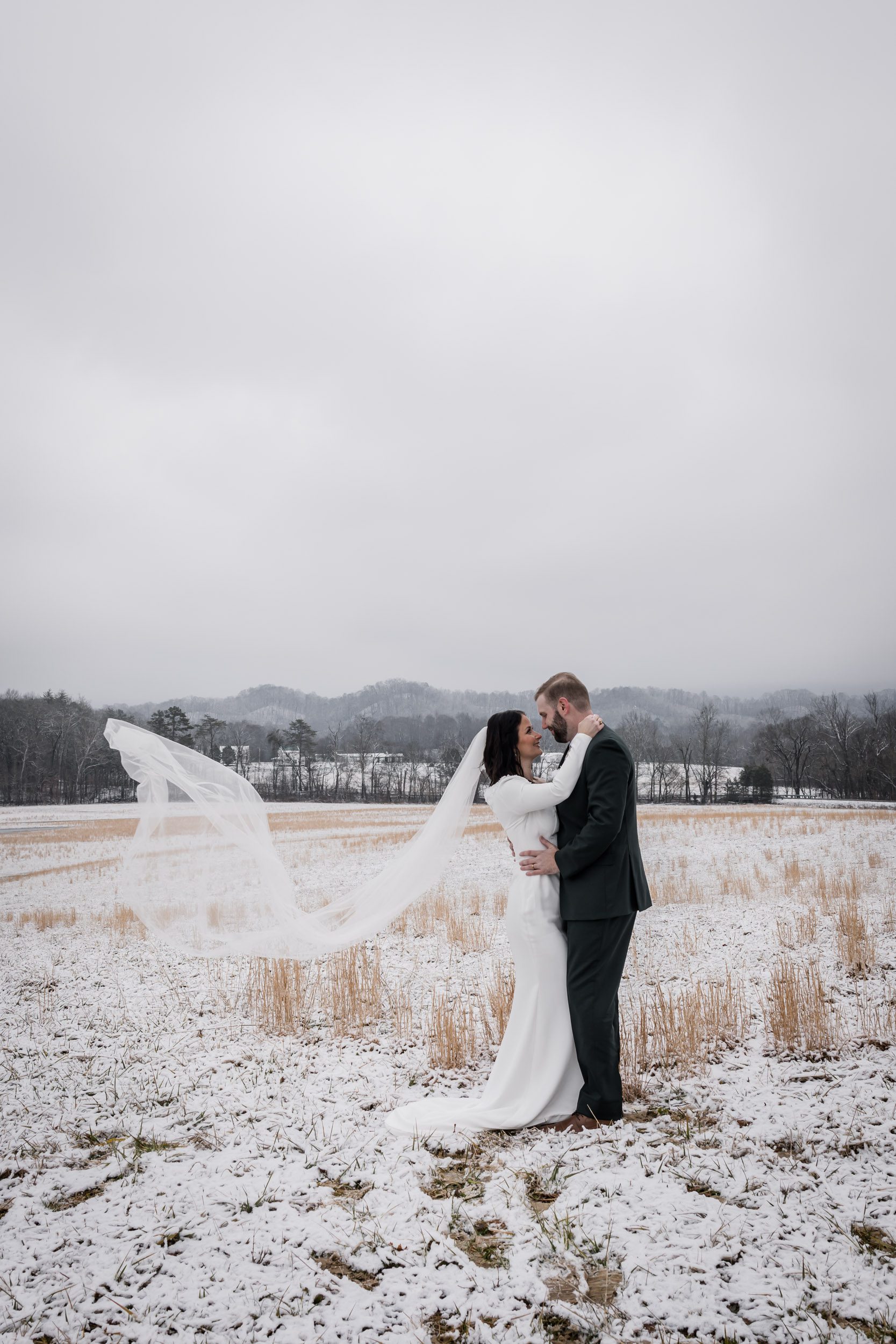 East Tennessee Snowy Elopement 