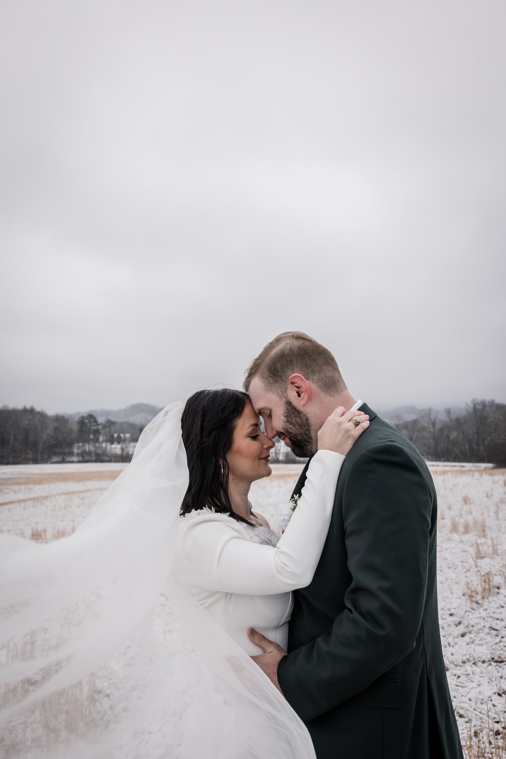 Snowy Wedding Photography 