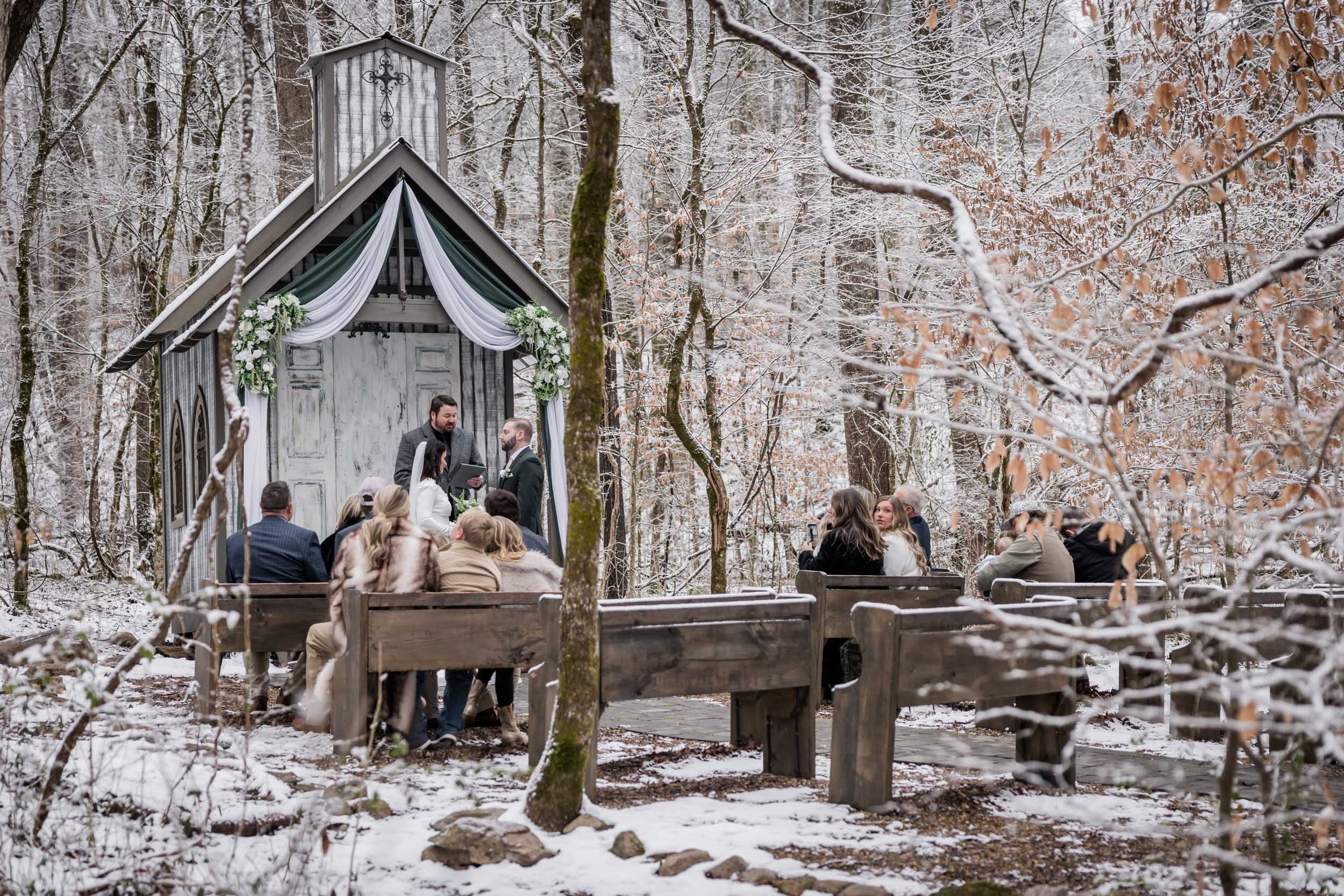 Smoky Mountain Elopement Venue Near Gatlinburg | Chapel in the Hollow