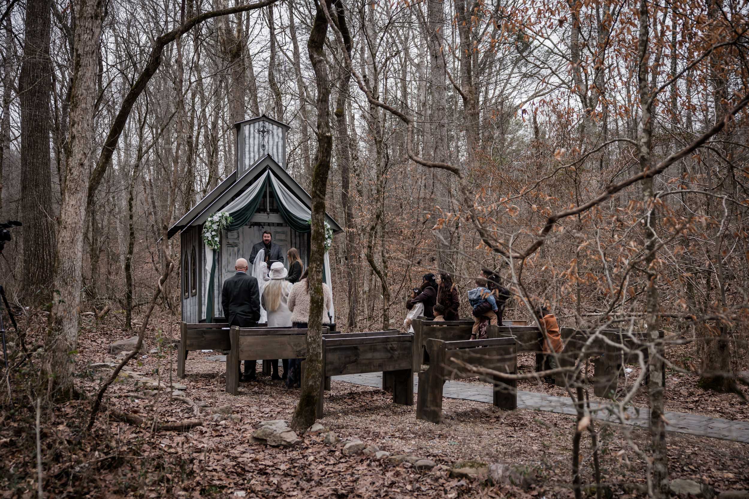 Green and Gold Forest Wedding 